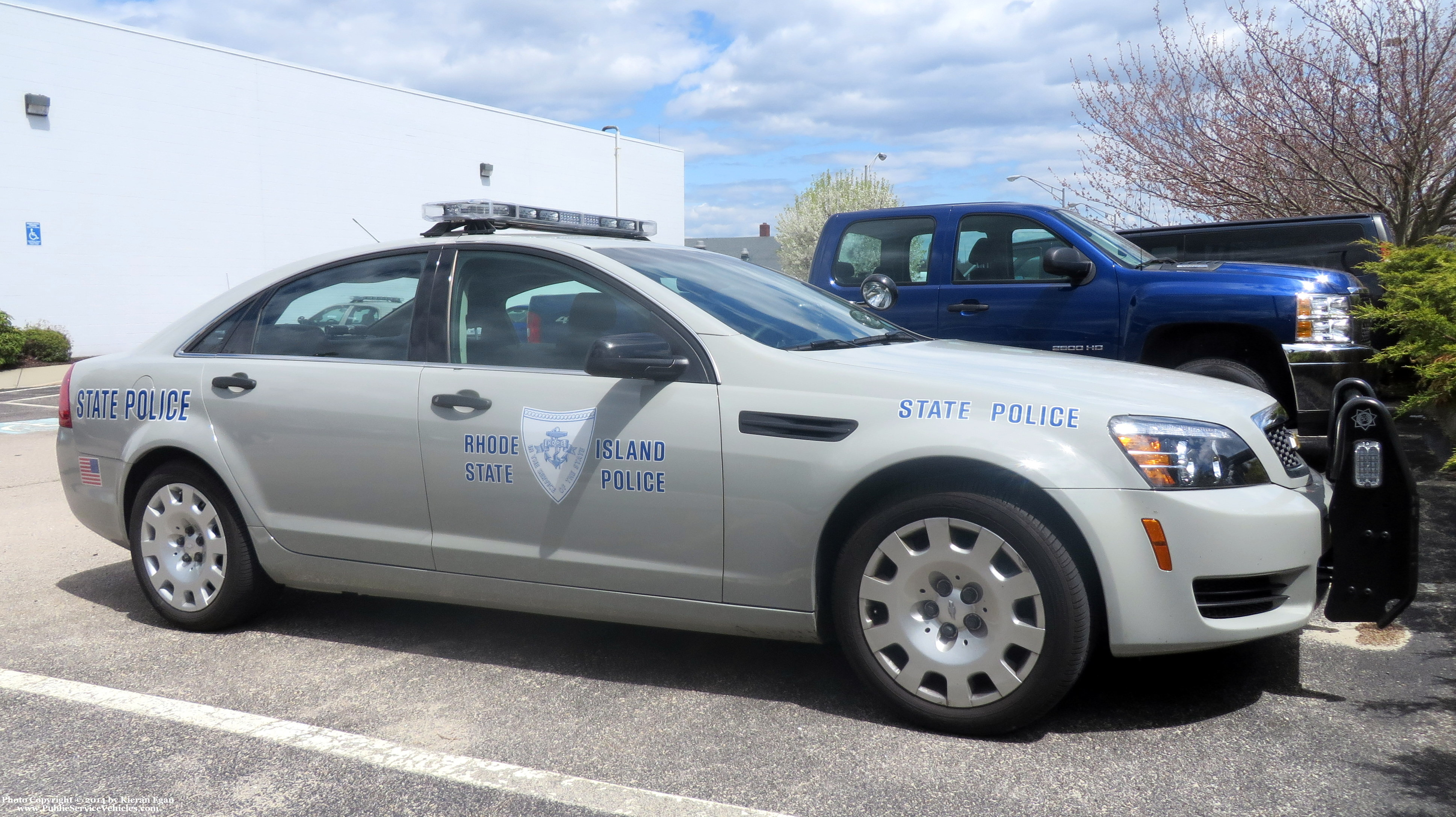 A photo  of Rhode Island State Police
            Cruiser 75, a 2013 Chevrolet Caprice             taken by Kieran Egan