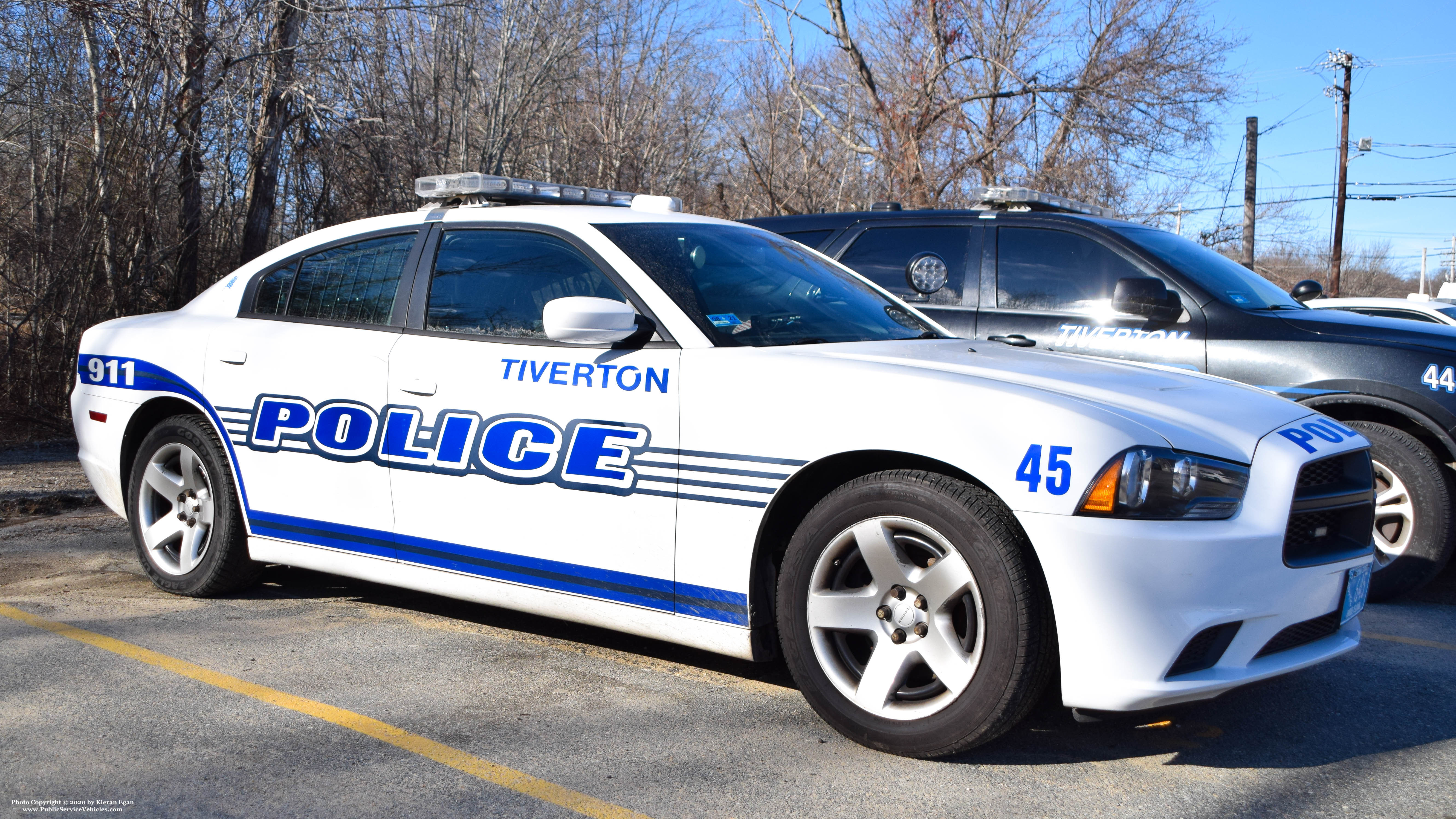 A photo  of Tiverton Police
            Car 45, a 2013 Dodge Charger             taken by Kieran Egan