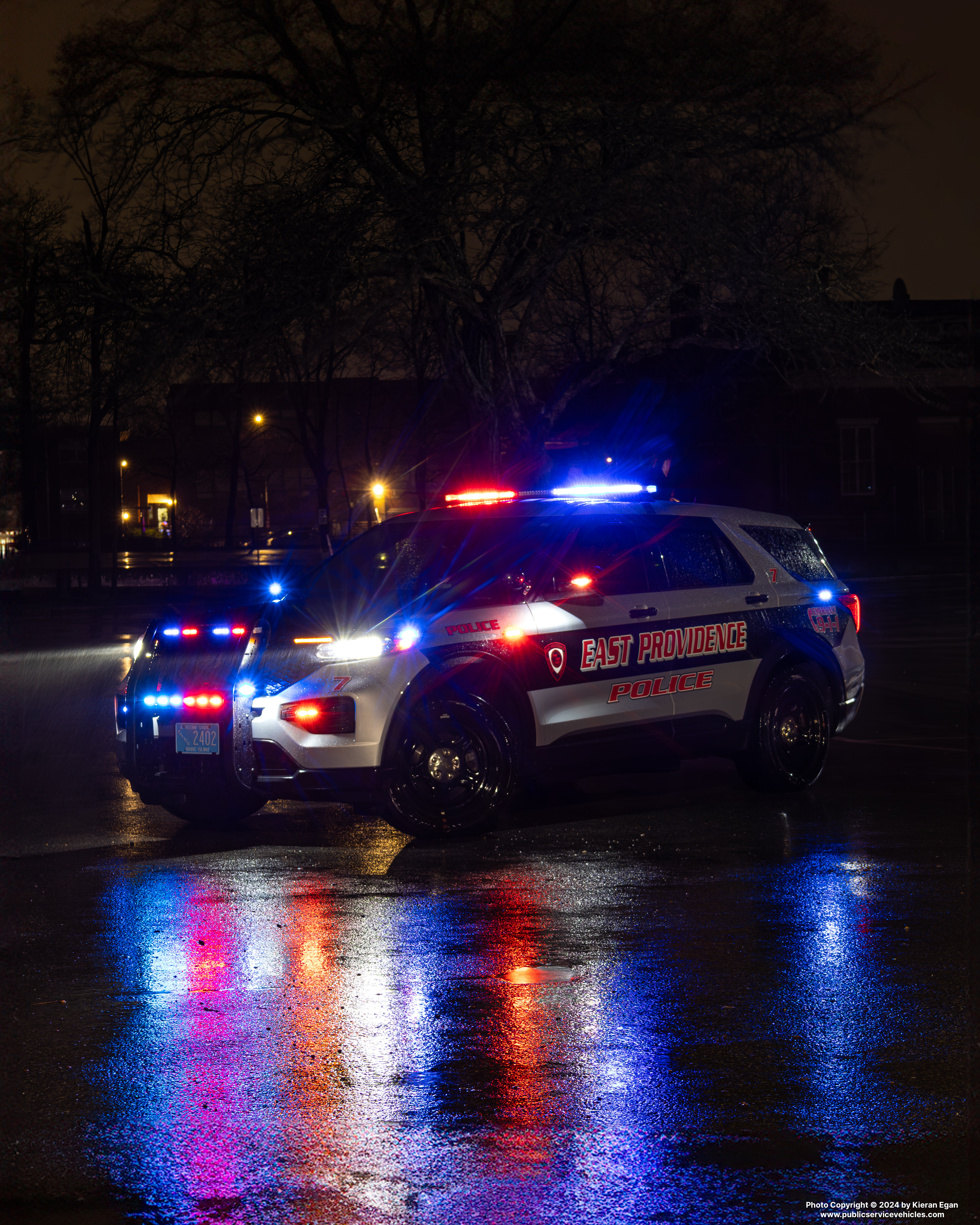 A photo  of East Providence Police
            Car 7, a 2022 Ford Police Interceptor Utility             taken by Kieran Egan