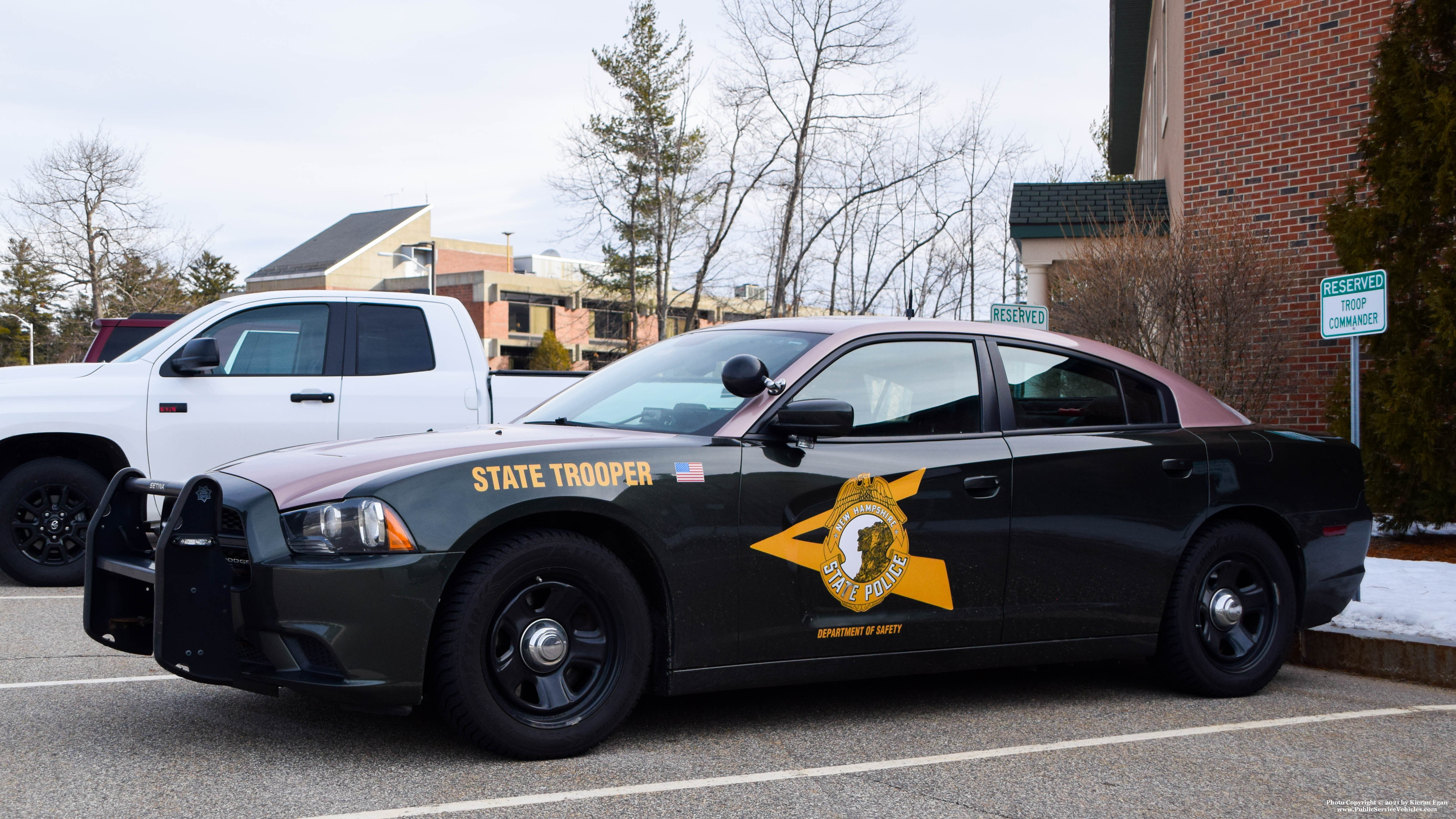 A photo  of New Hampshire State Police
            Cruiser 700, a 2014 Dodge Charger             taken by Kieran Egan