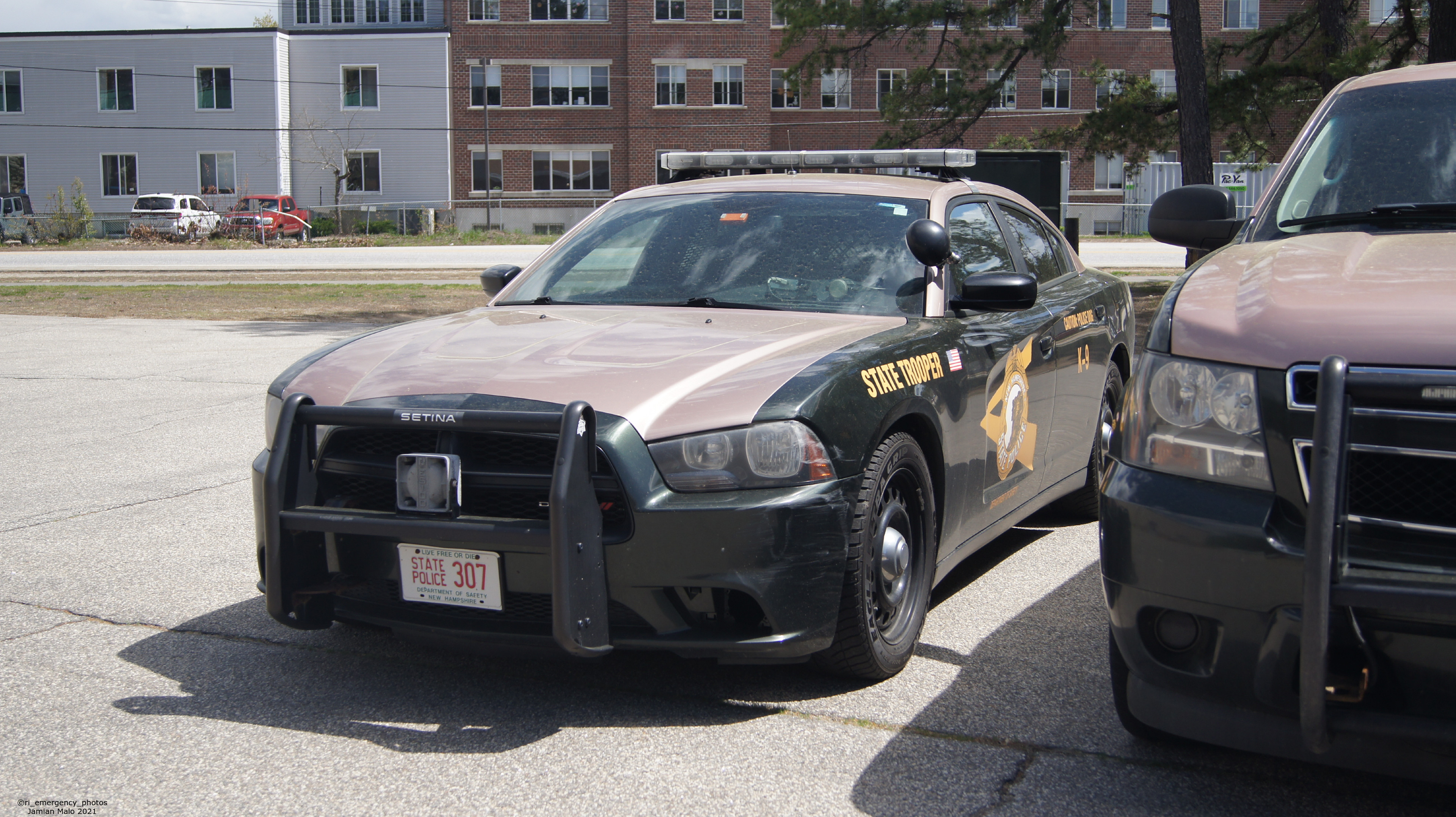 A photo  of New Hampshire State Police
            Cruiser 307, a 2014 Dodge Charger             taken by Jamian Malo