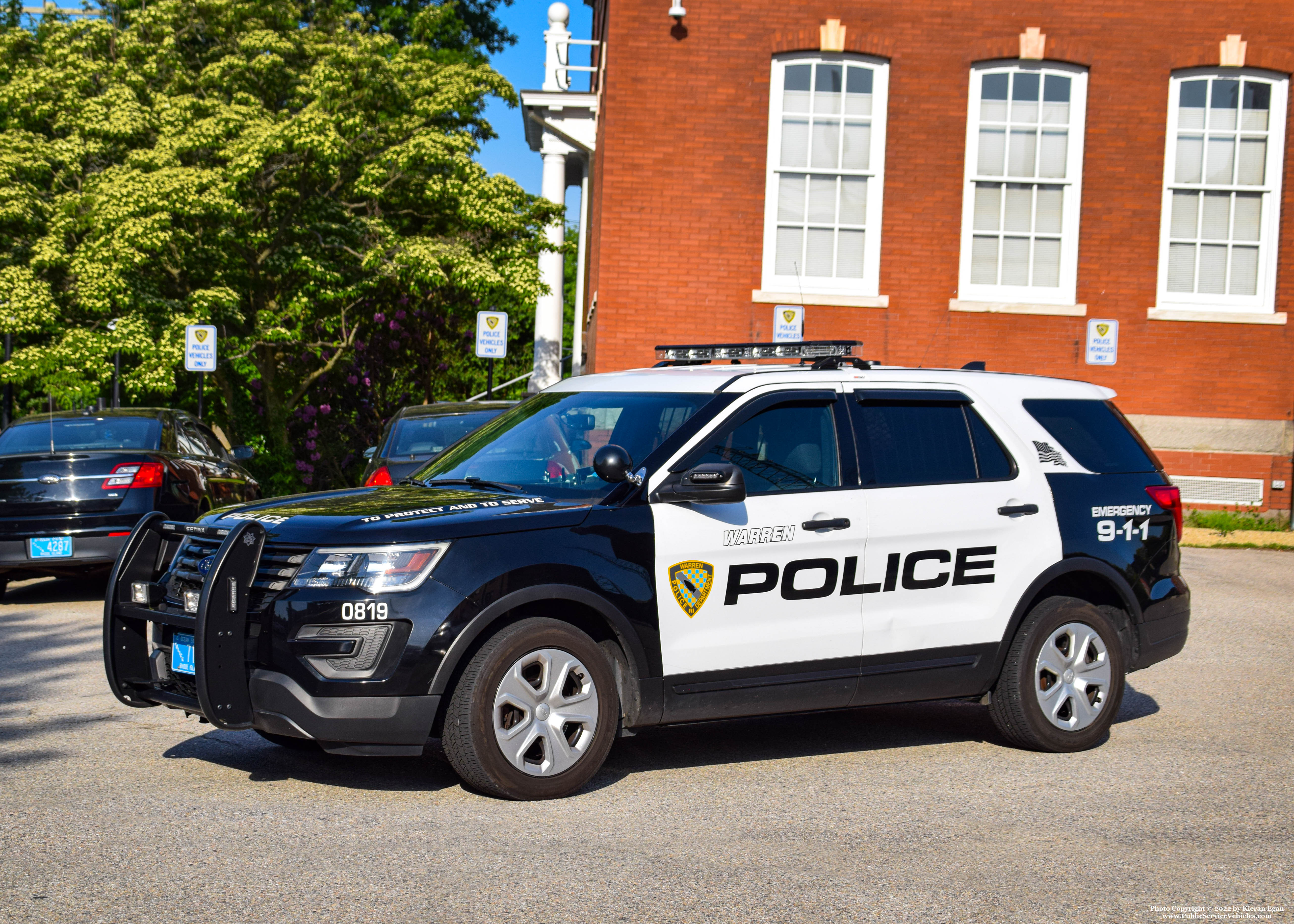 A photo  of Warren Police
            Cruiser 0819, a 2019 Ford Police Interceptor Utility             taken by Kieran Egan