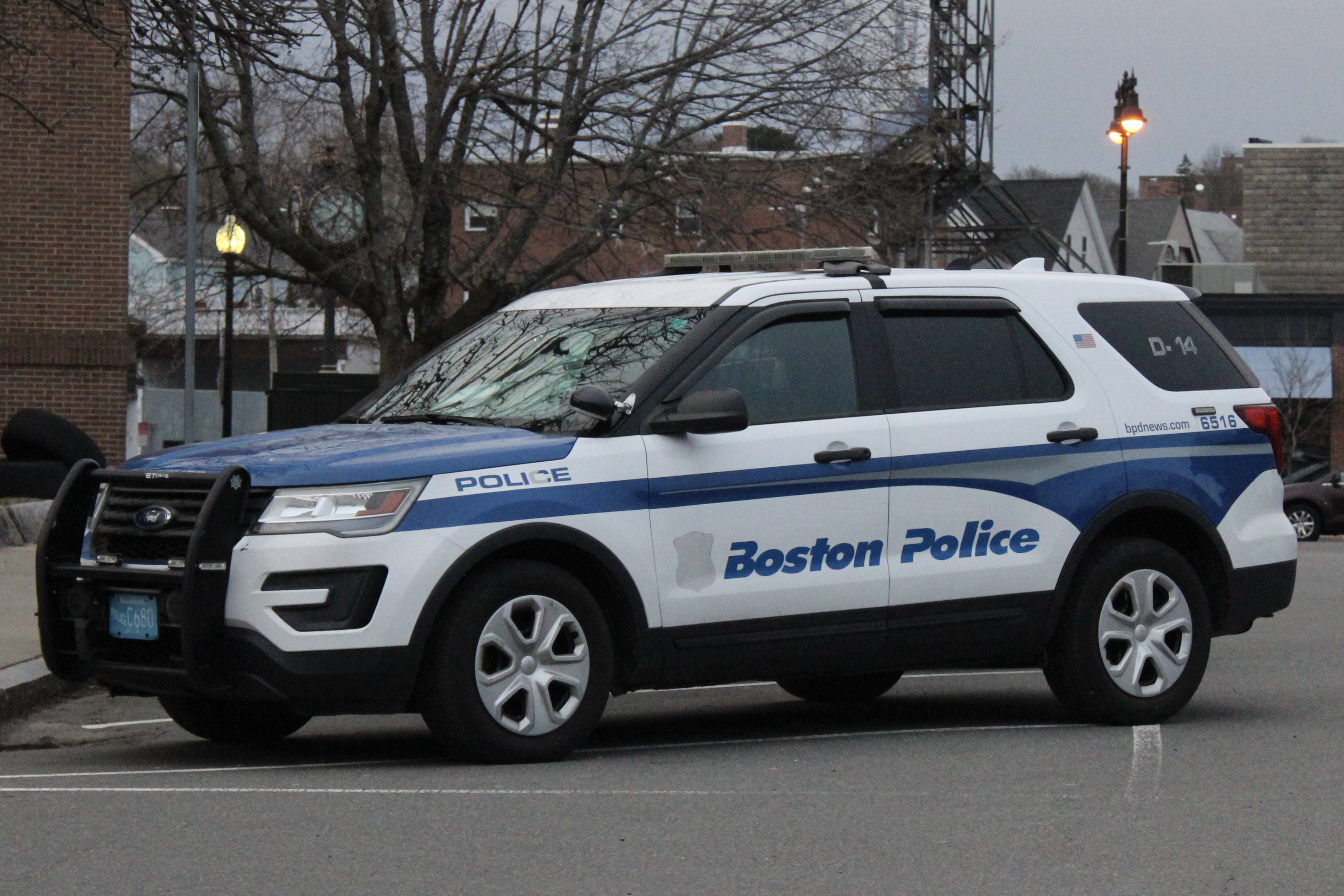 A photo  of Boston Police
            Cruiser 6516, a 2016 Ford Police Interceptor Utility             taken by @riemergencyvehicles