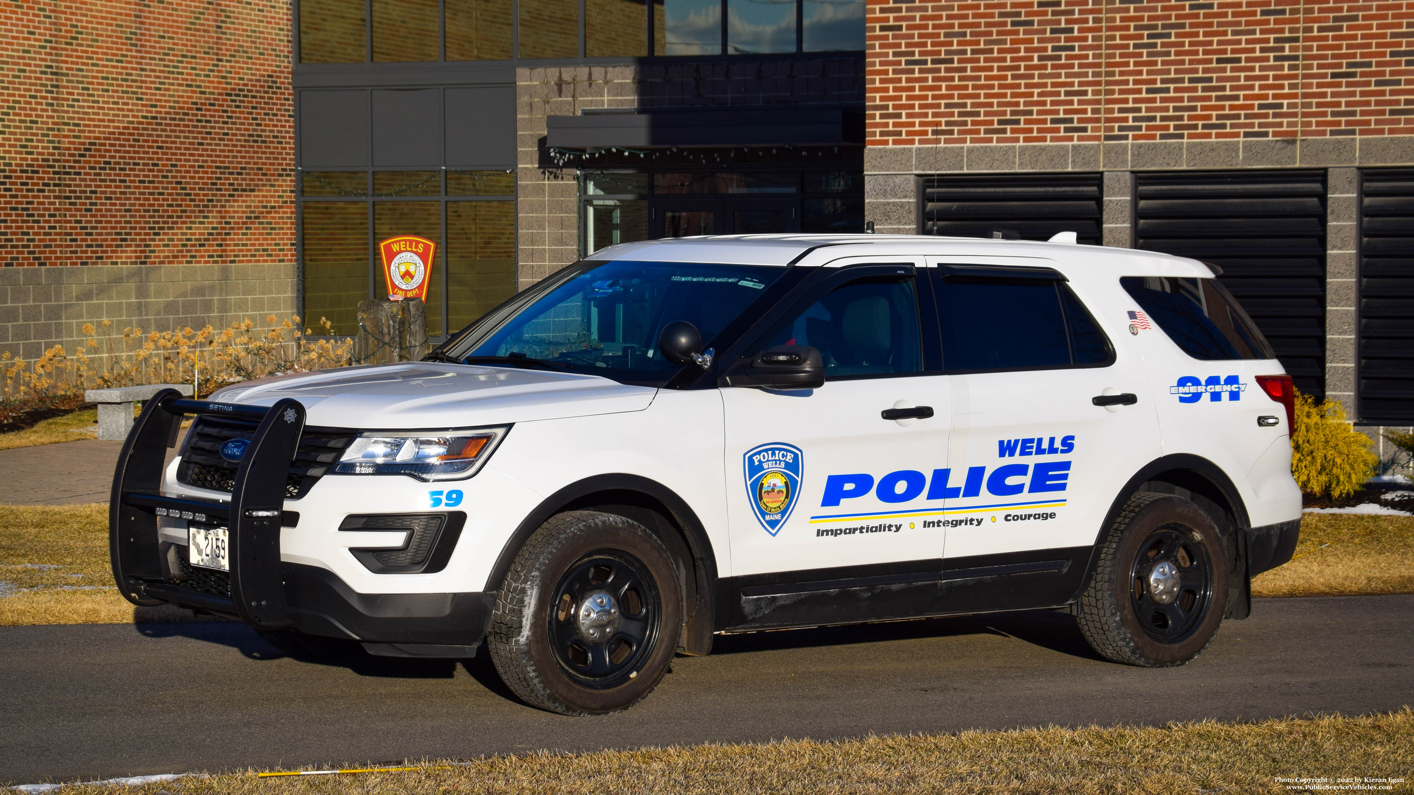 A photo  of Wells Police
            Car 59, a 2016-2019 Ford Police Interceptor Utility             taken by Kieran Egan