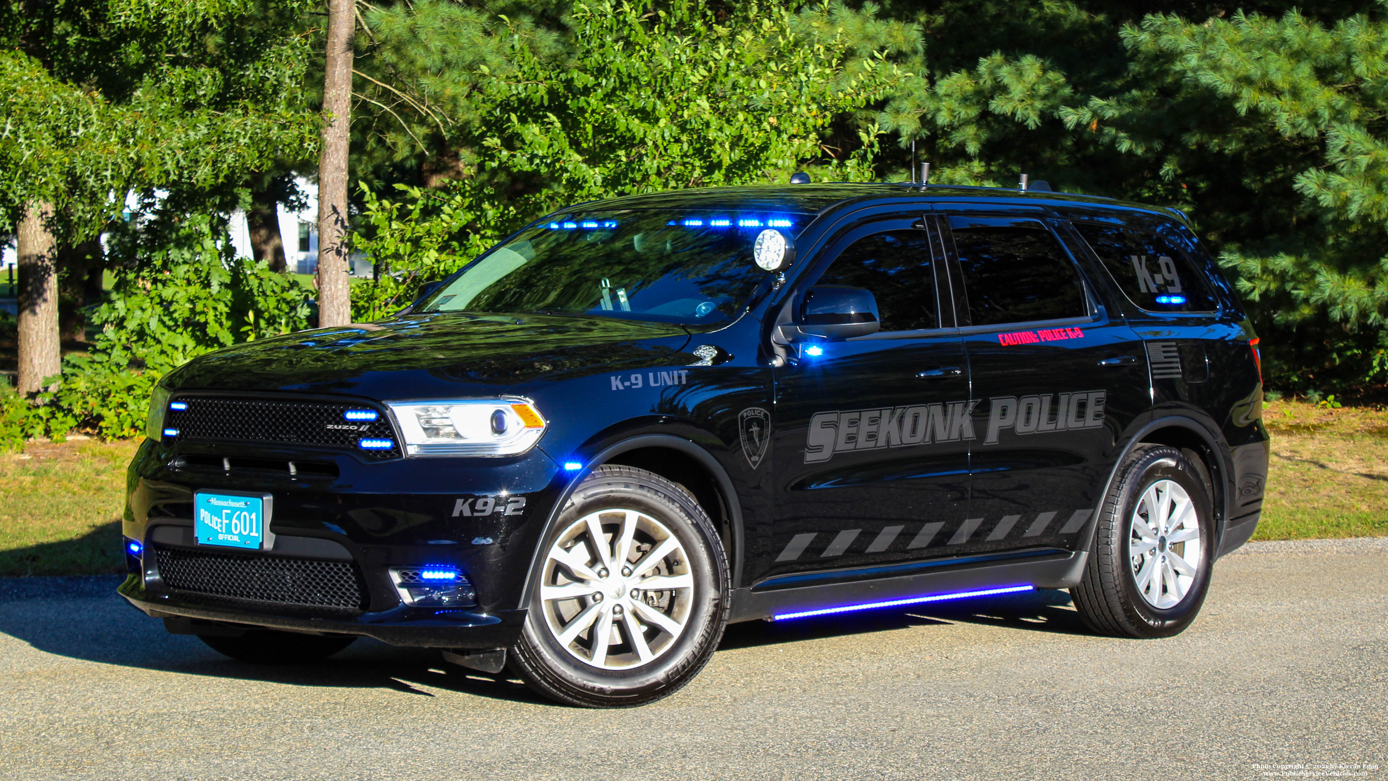 A photo  of Seekonk Police
            K9-2, a 2020 Dodge Durango             taken by Kieran Egan