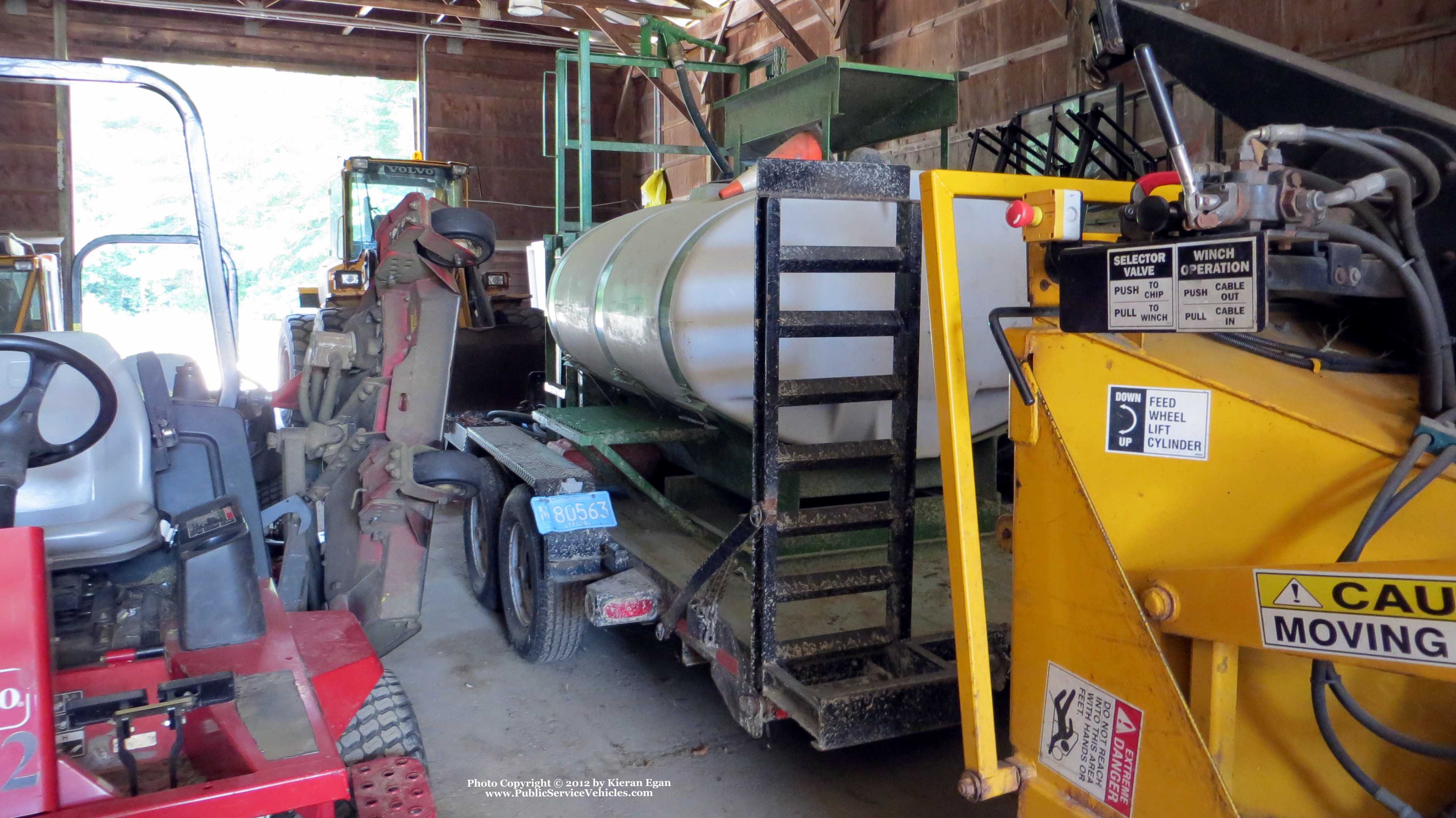 A photo  of Walpole Parks Department
            Trailer T375, a 2007 CAM Utility Trailer             taken by Kieran Egan