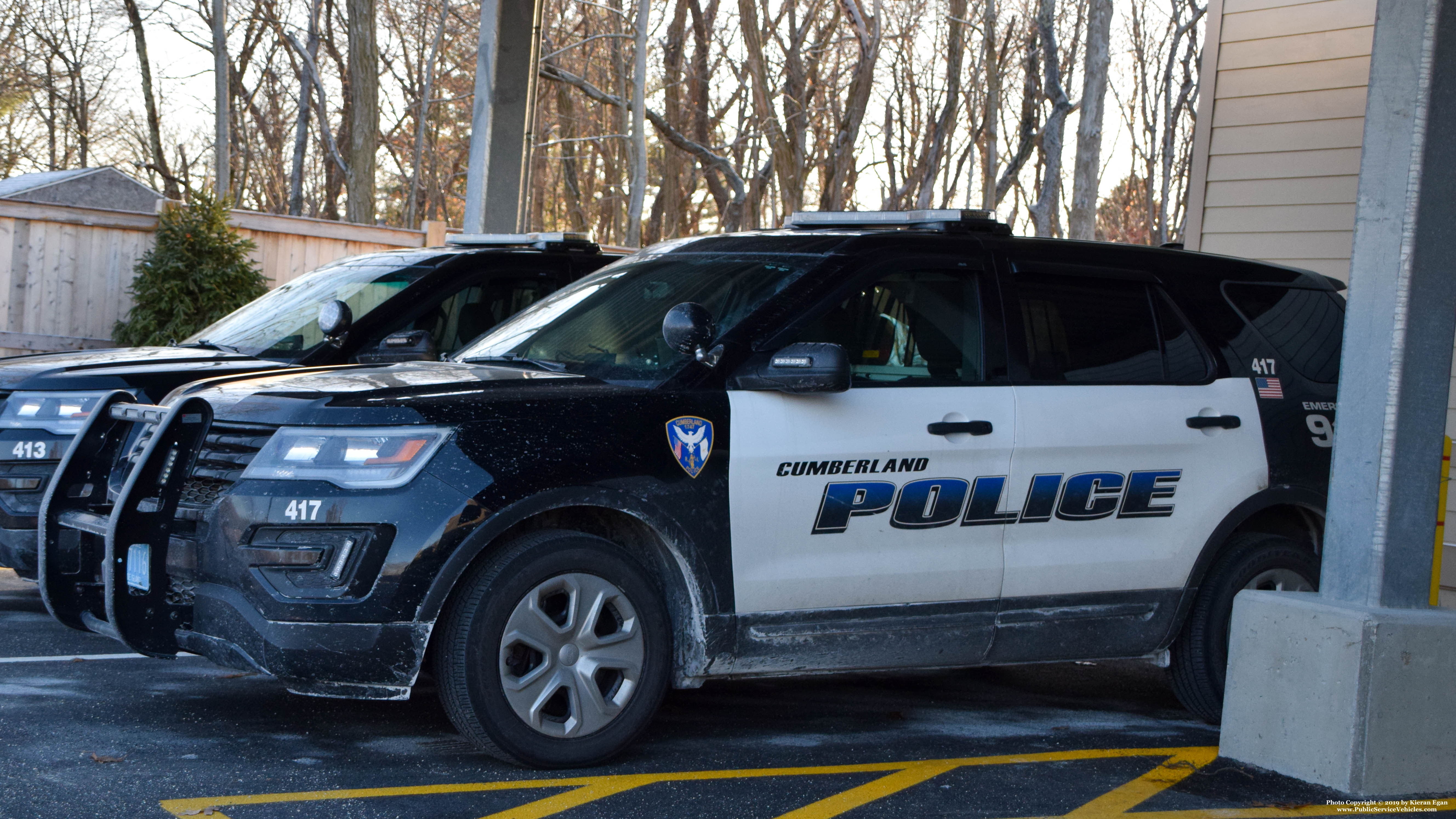 A photo  of Cumberland Police
            Cruiser 417, a 2019 Ford Police Interceptor Utility             taken by Kieran Egan