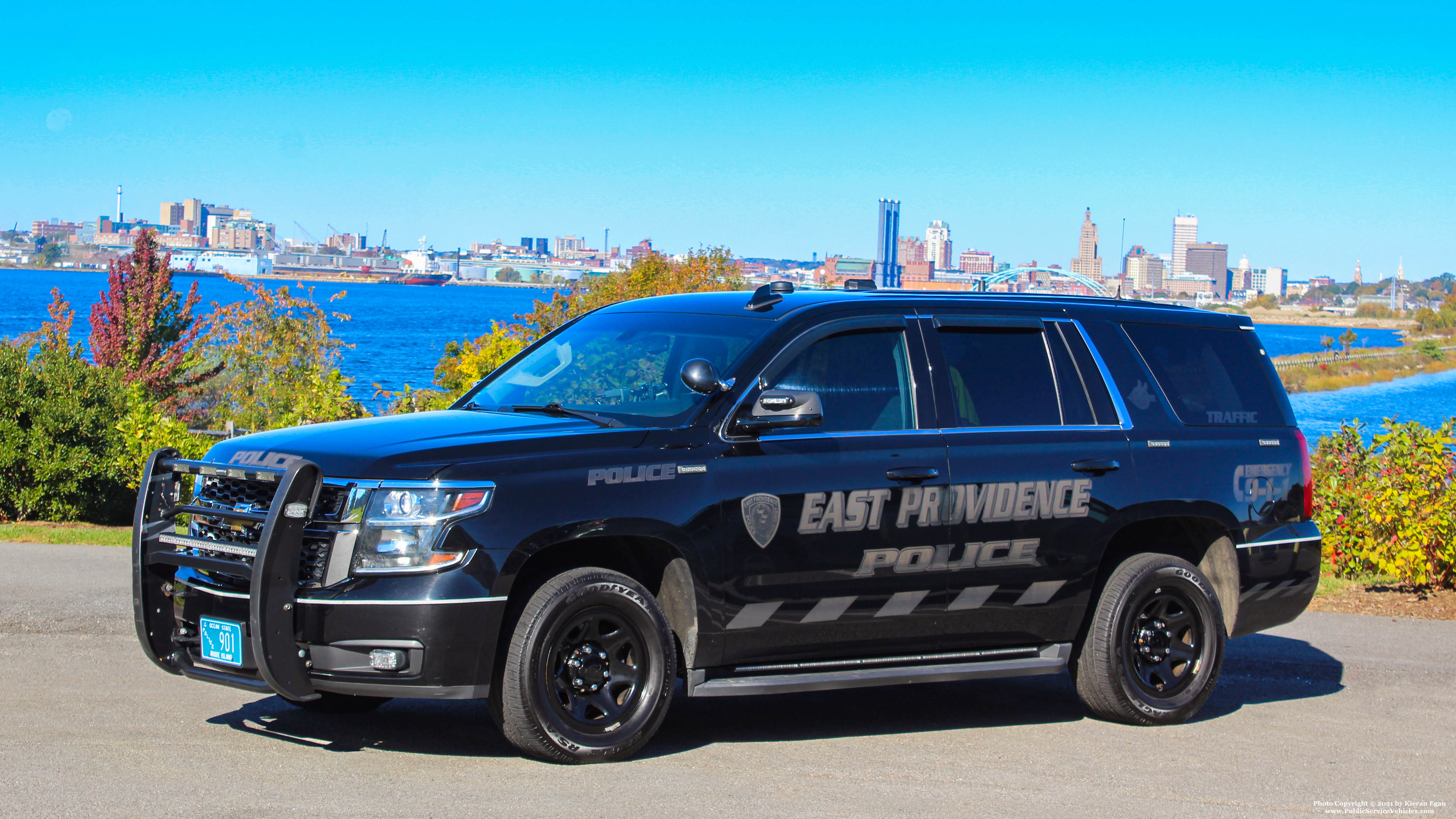 A photo  of East Providence Police
            Car [2]33, a 2016 Chevrolet Tahoe             taken by Kieran Egan