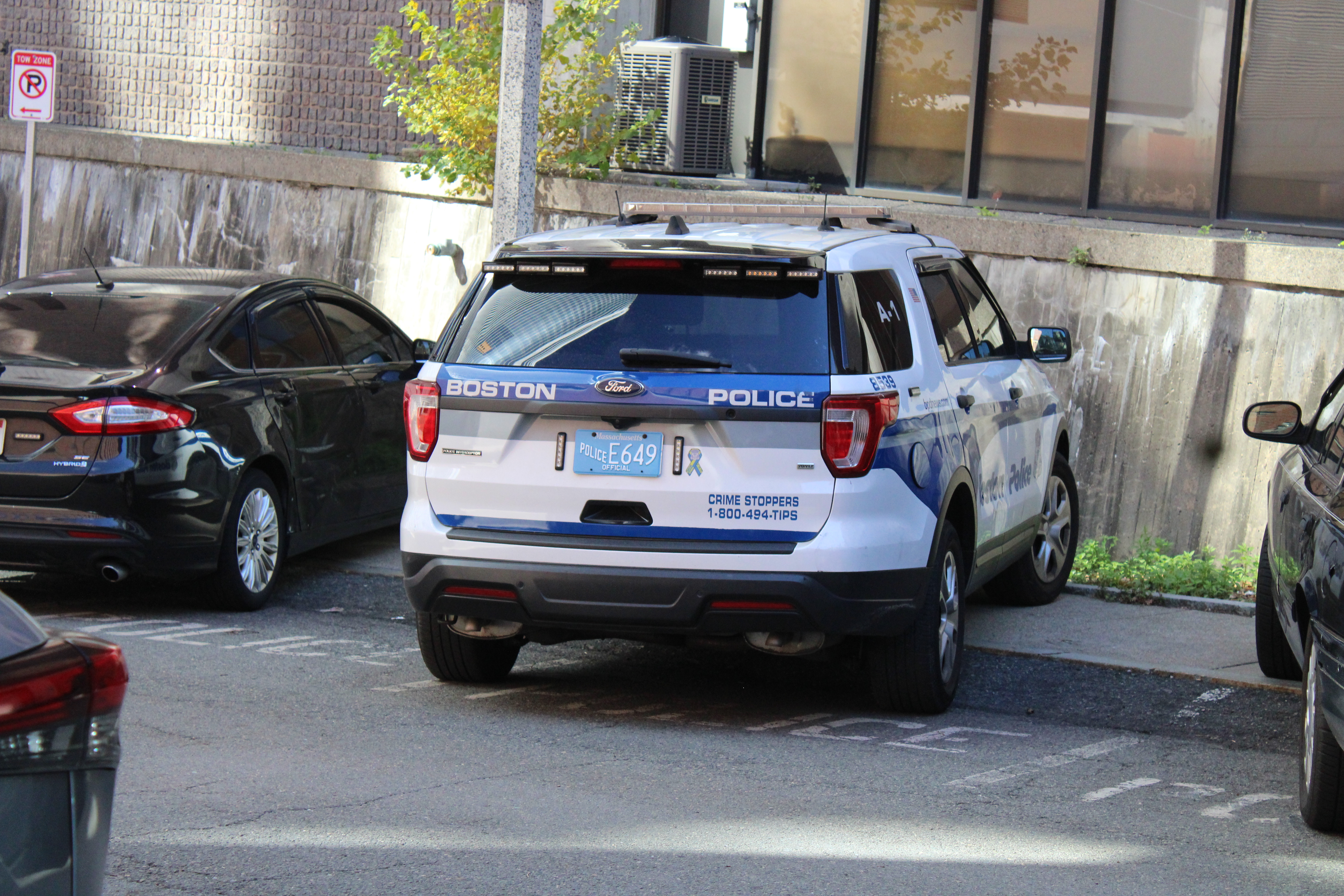 A photo  of Boston Police
            Cruiser 8539, a 2018 Ford Police Interceptor Utility             taken by @riemergencyvehicles