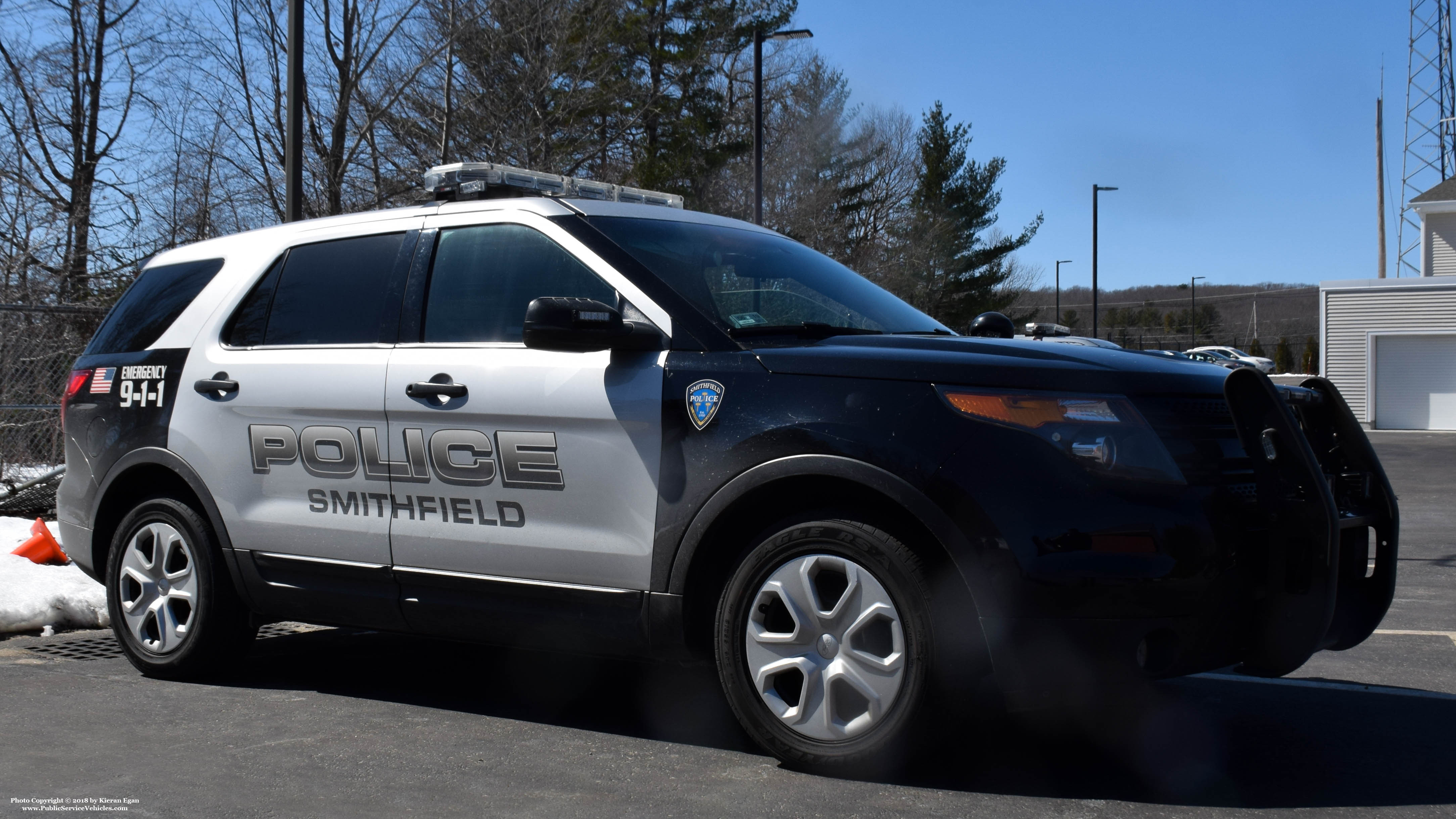 A photo  of Smithfield Police
            Cruiser 132, a 2013-2015 Ford Police Interceptor Utility             taken by Kieran Egan