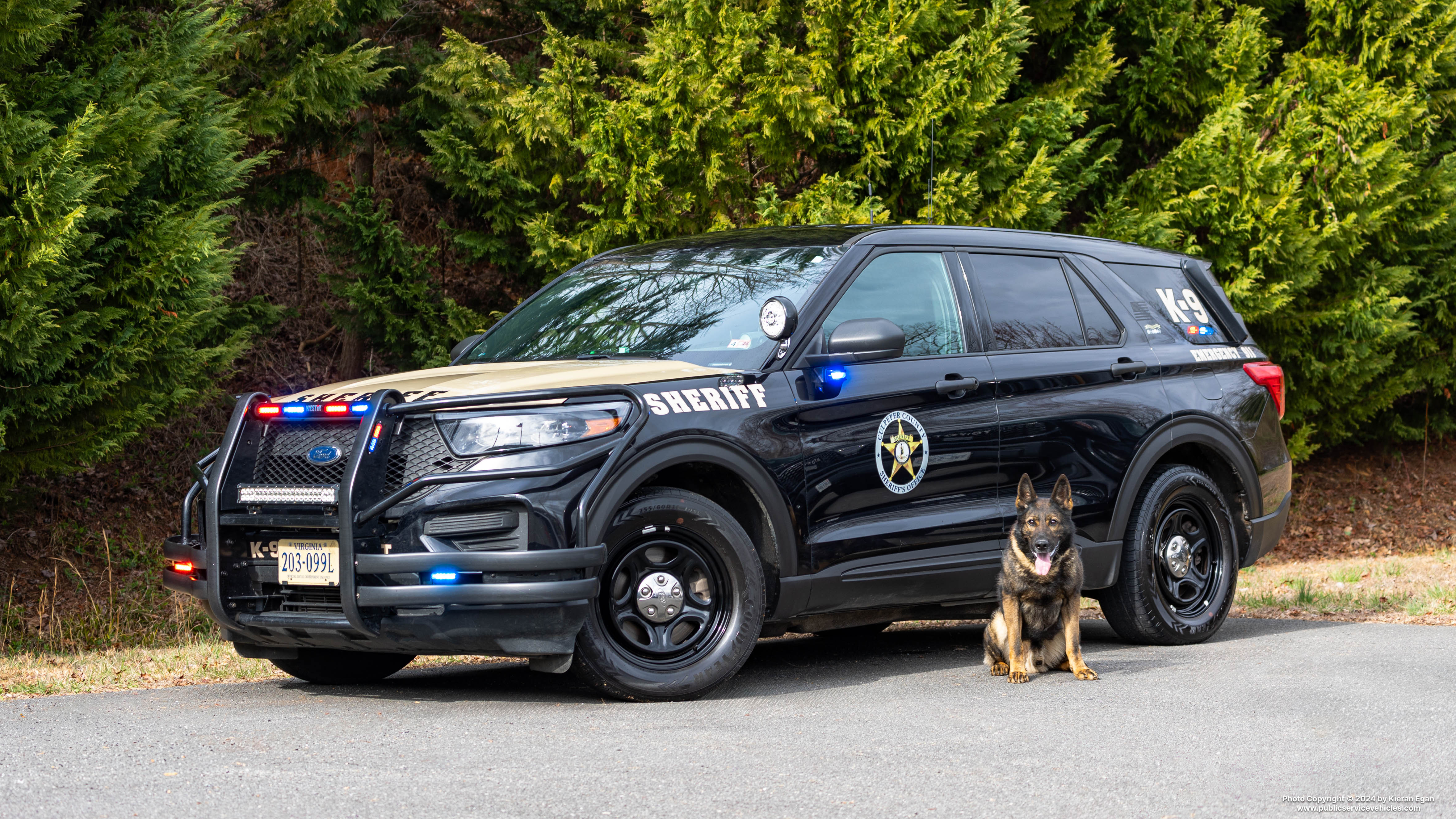 A photo  of Culpeper County Sheriff
            Cruiser 21-21, a 2021 Ford Police Interceptor Utility             taken by Kieran Egan