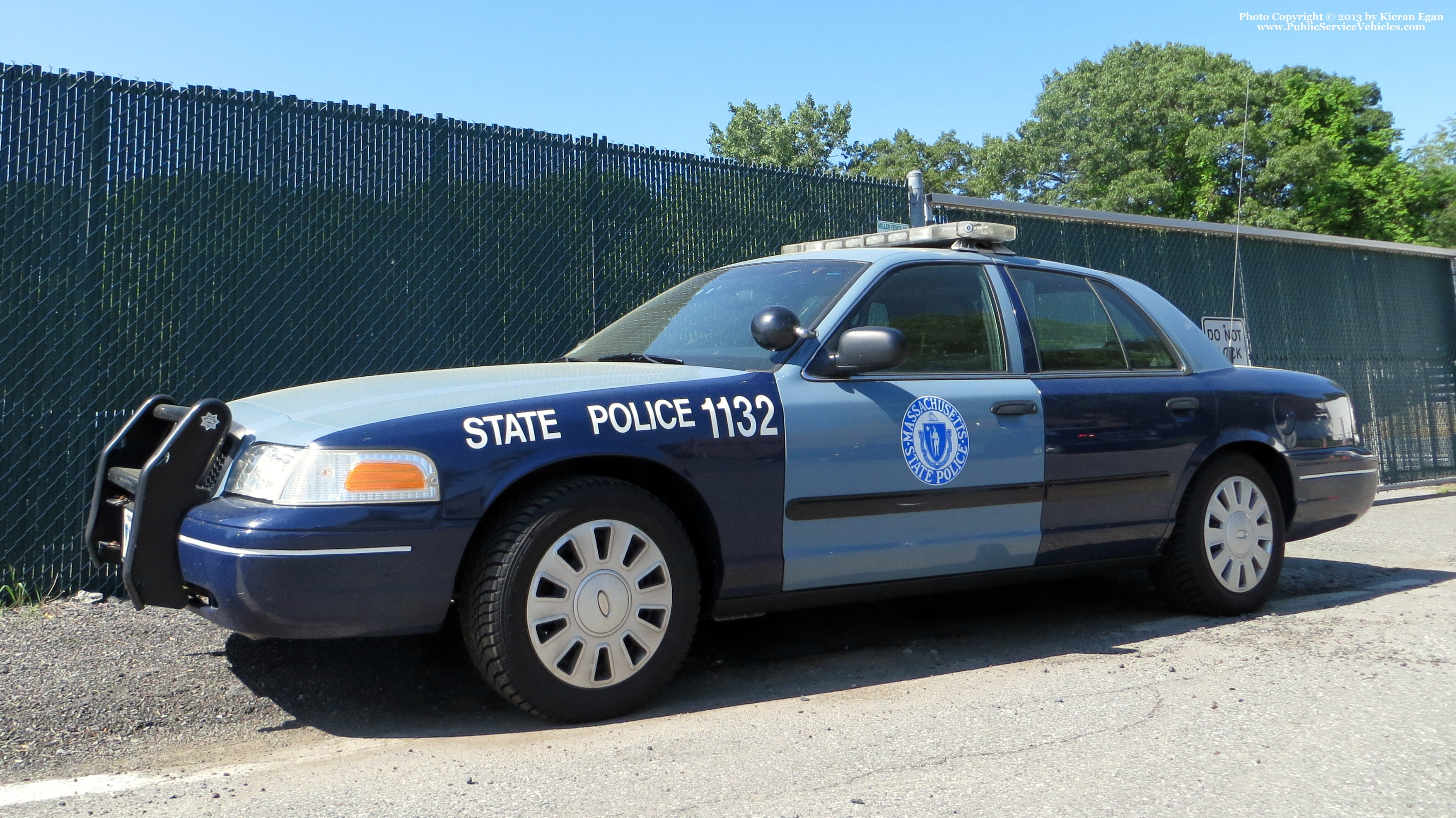 A photo  of Massachusetts State Police
            Cruiser 1132, a 2006-2008 Ford Crown Victoria Police Interceptor             taken by Kieran Egan