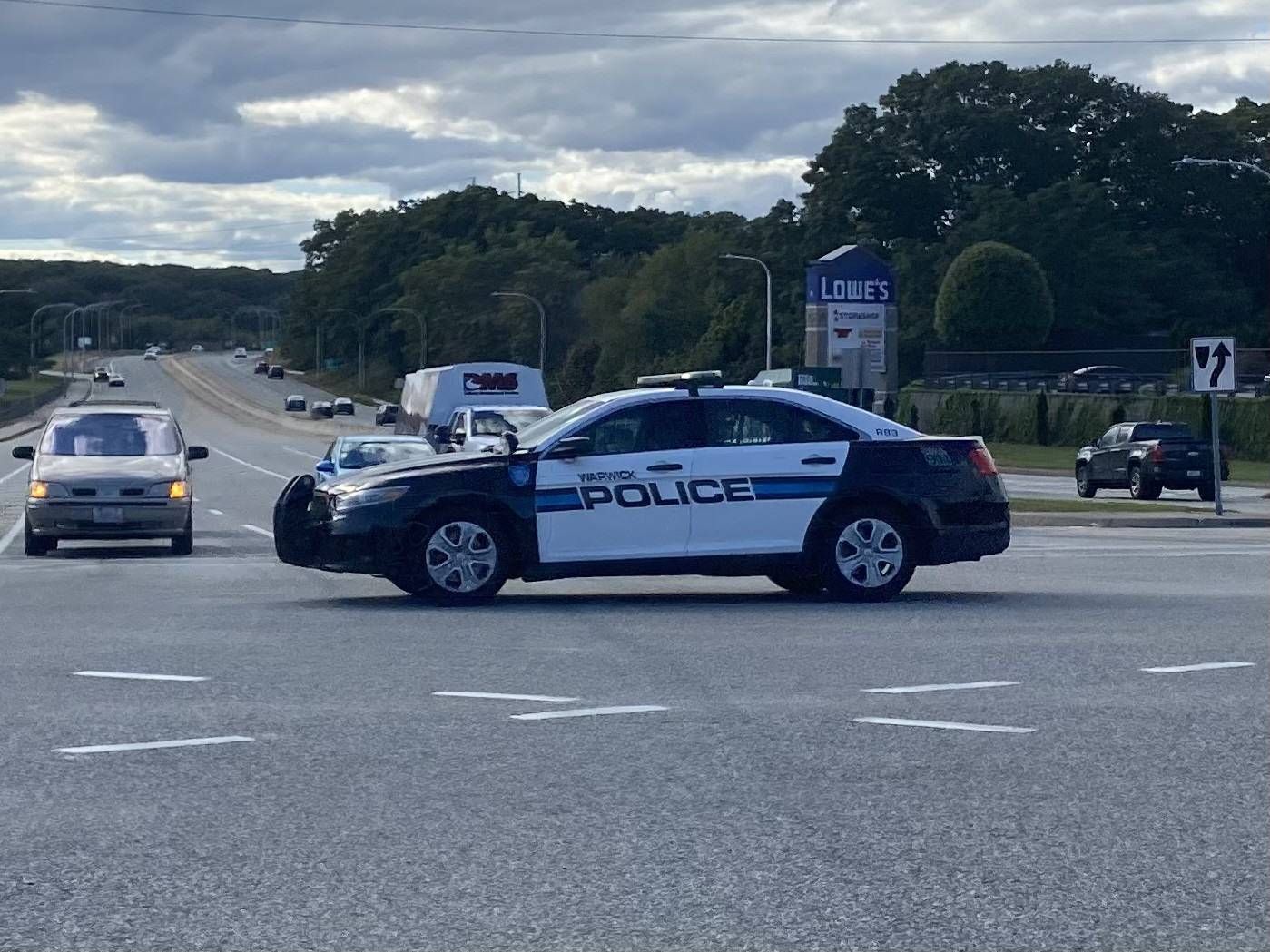 A photo  of Warwick Police
            Cruiser R-83, a 2014 Ford Police Interceptor Sedan             taken by @riemergencyvehicles