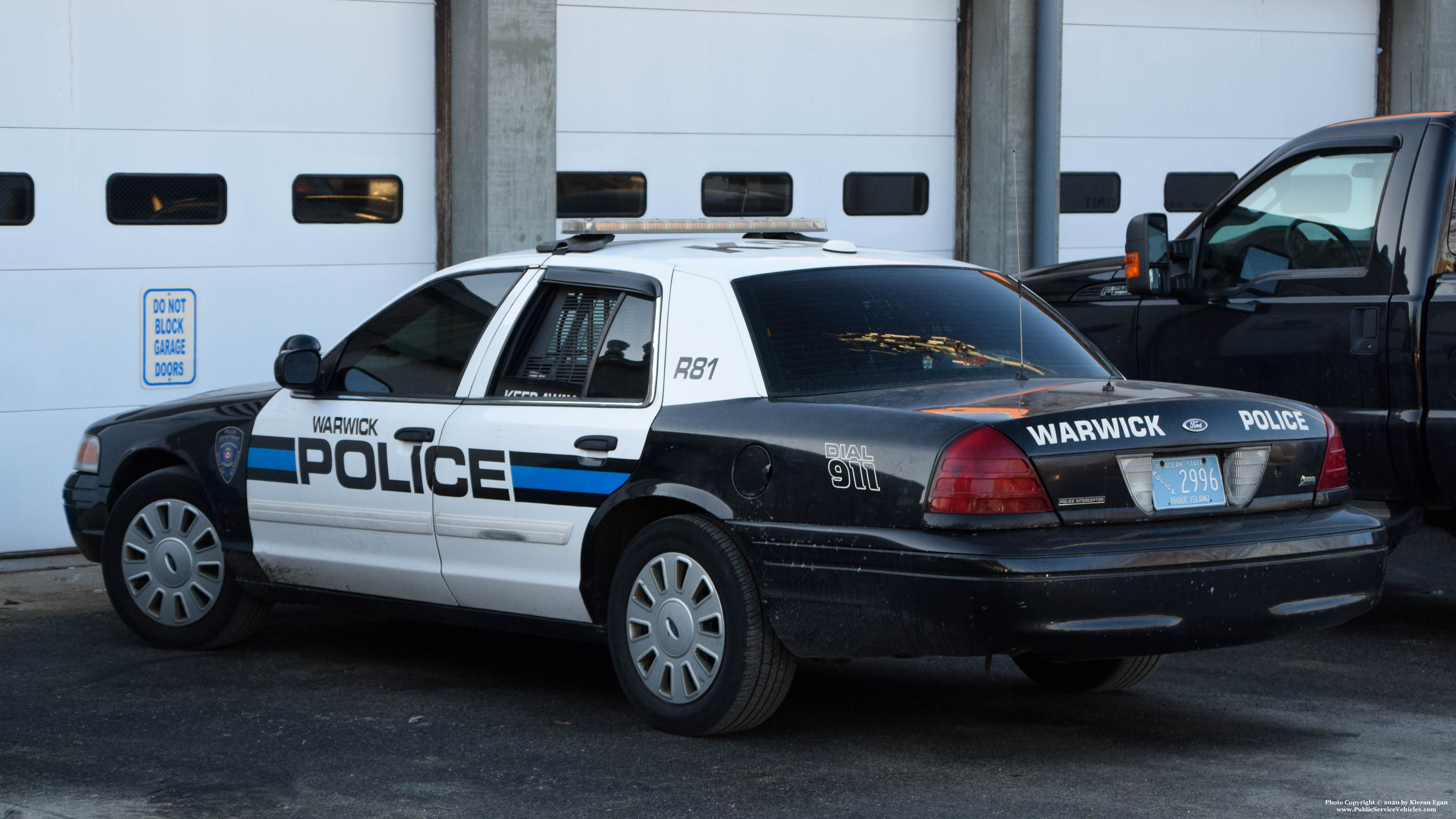 A photo  of Warwick Police
            Cruiser R-81, a 2009-2011 Ford Crown Victoria Police Interceptor             taken by Kieran Egan