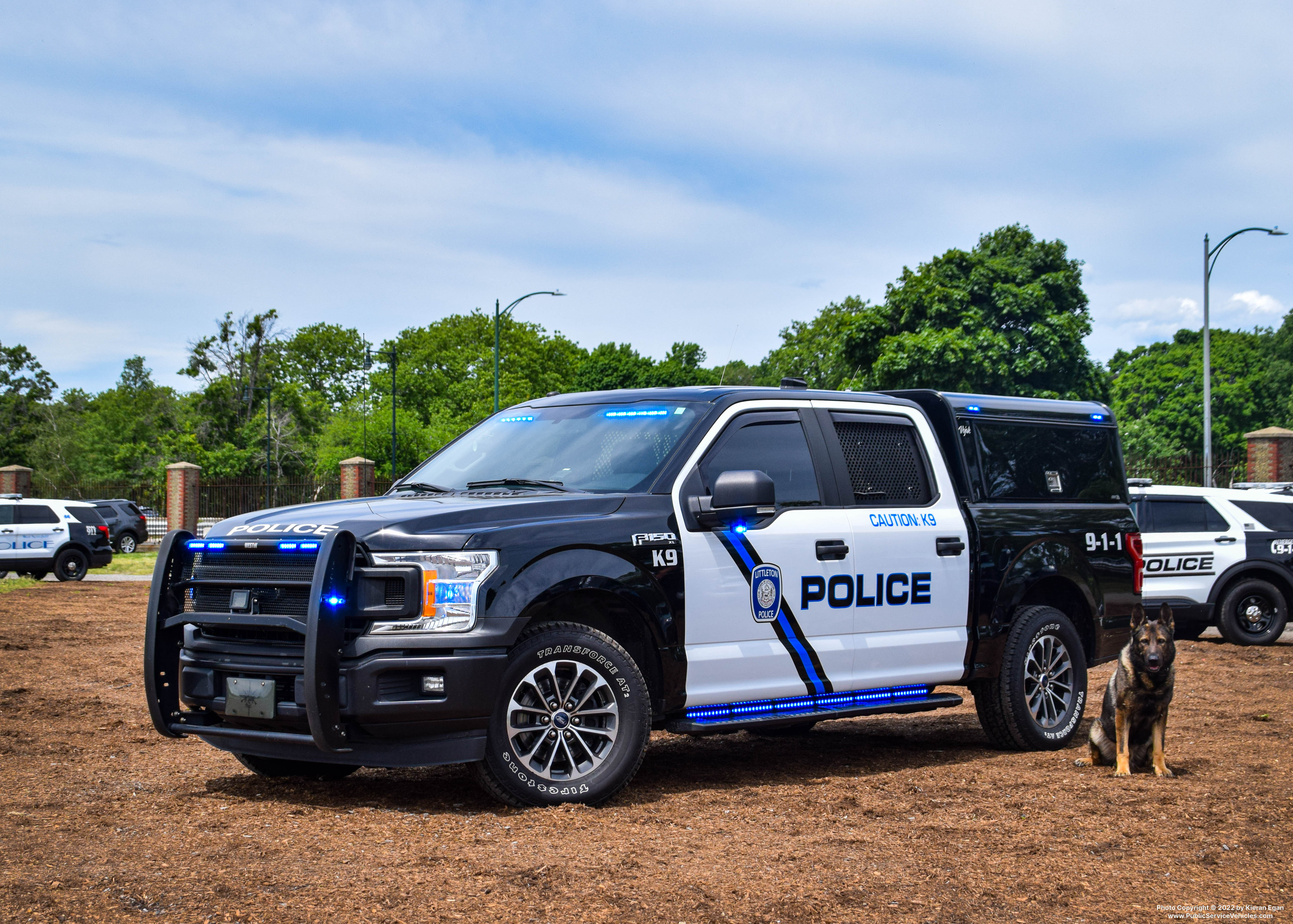 A photo  of Littleton Police
            K-9 Unit, a 2018 Ford F-150 Police Responder             taken by Kieran Egan