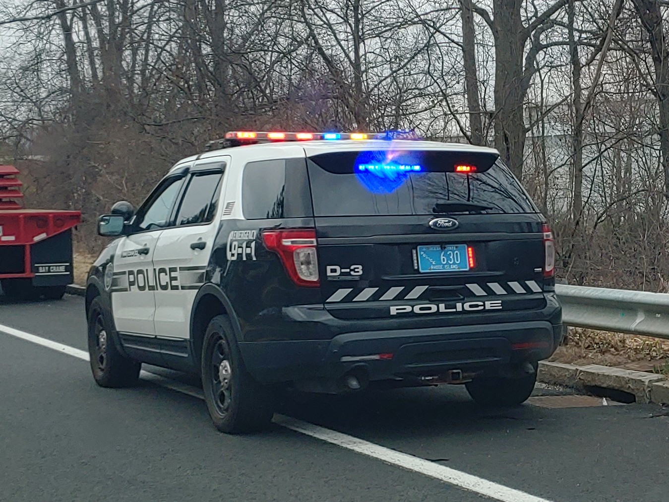 A photo  of Woonsocket Police
            D-3, a 2014 Ford Police Interceptor Utility             taken by Jamian Malo