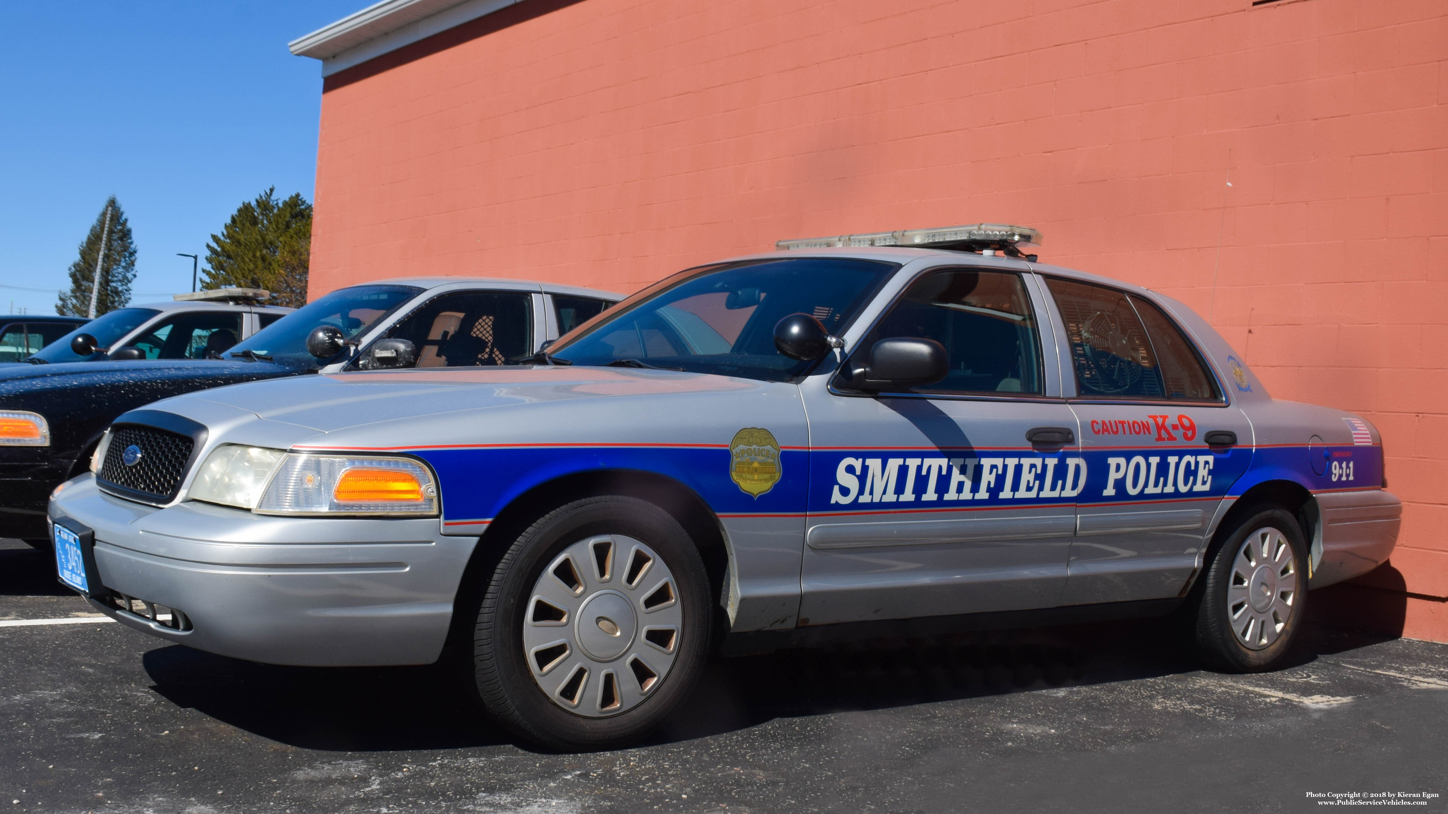 A photo  of Smithfield Police
            Cruiser 3452, a 2006-2008 Ford Crown Victoria Police Interceptor             taken by Kieran Egan