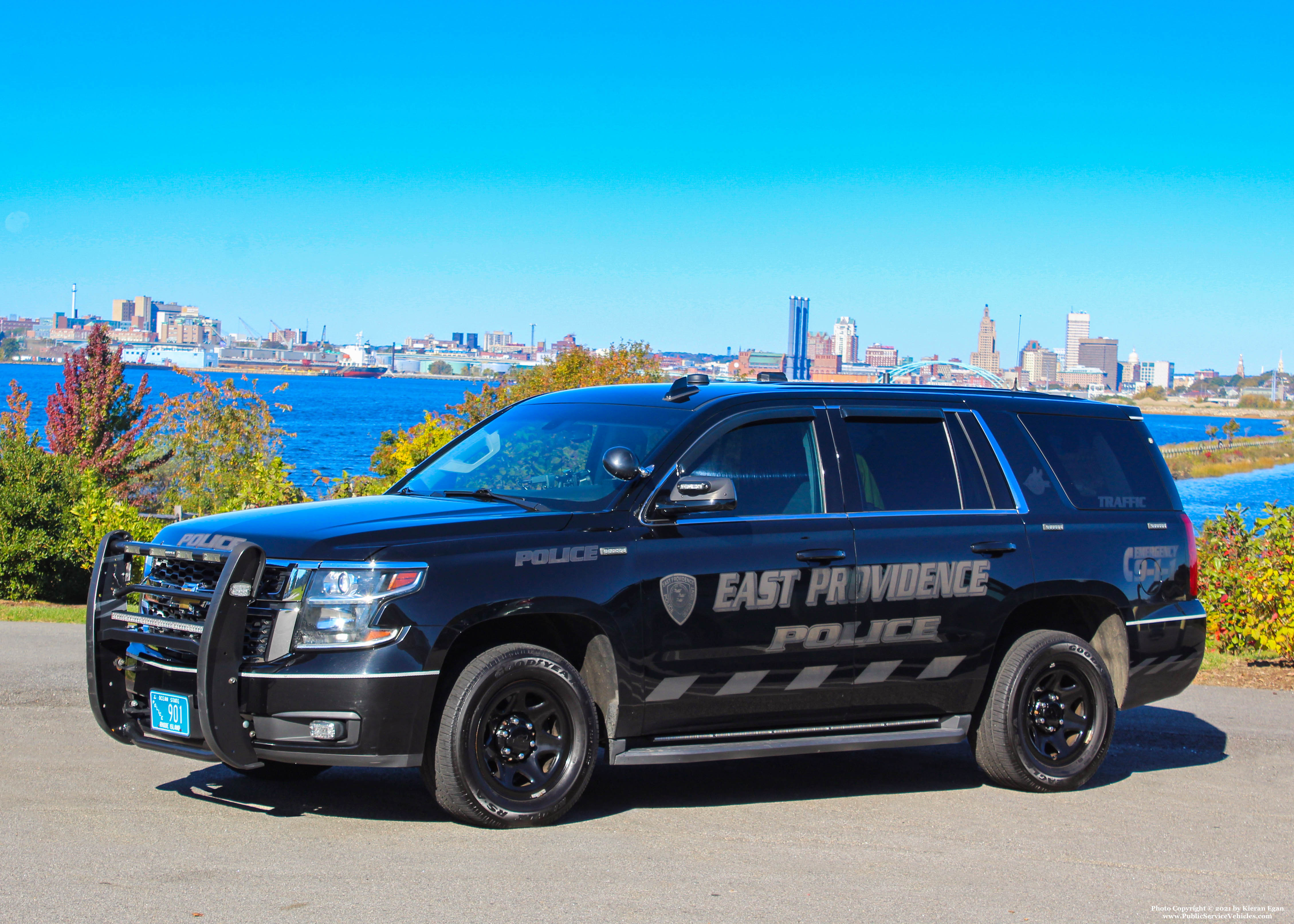 A photo  of East Providence Police
            Car [2]33, a 2016 Chevrolet Tahoe             taken by Kieran Egan