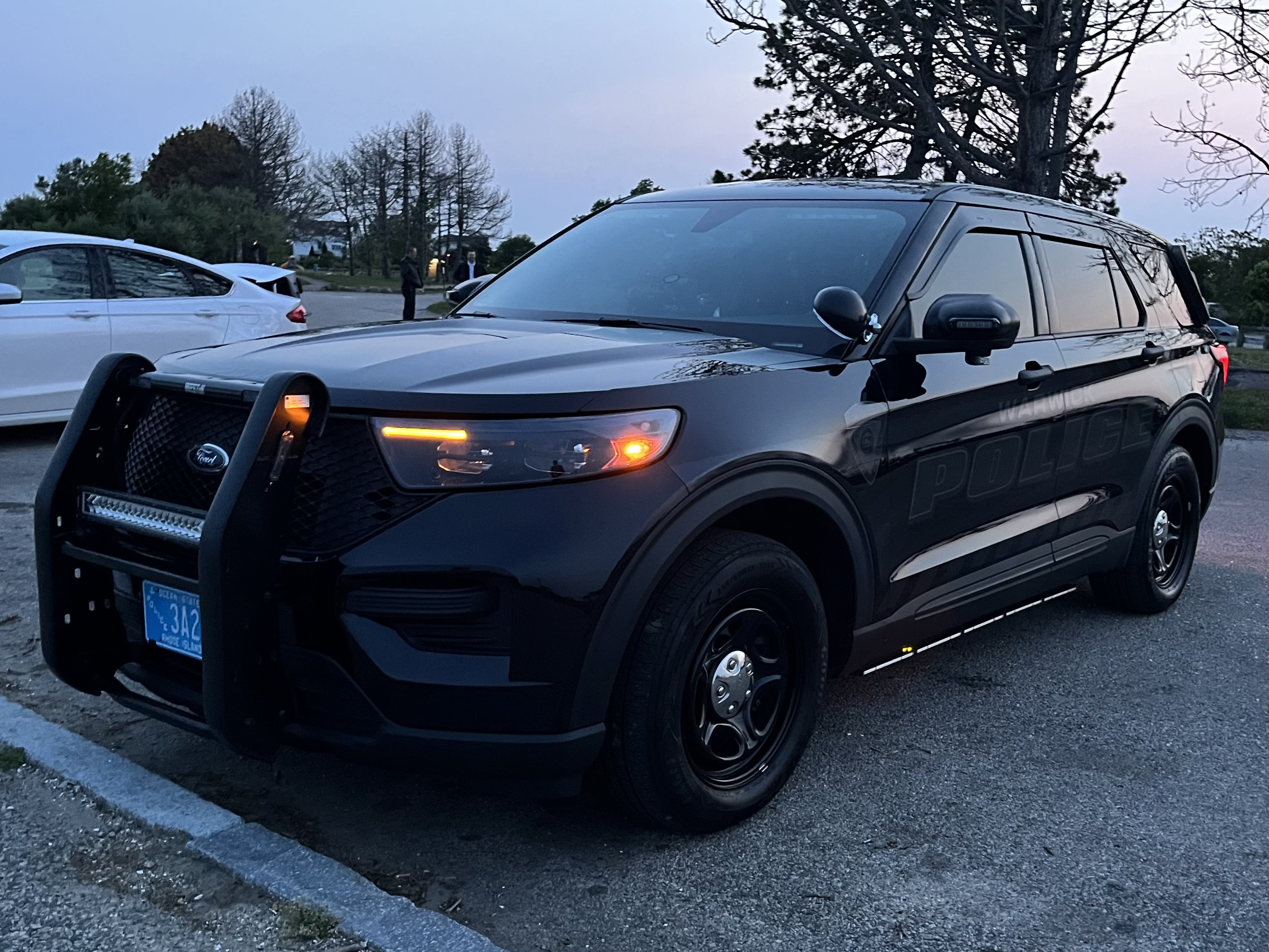 A photo  of Warwick Police
            Cruiser T-32, a 2021 Ford Police Interceptor Utility             taken by @riemergencyvehicles