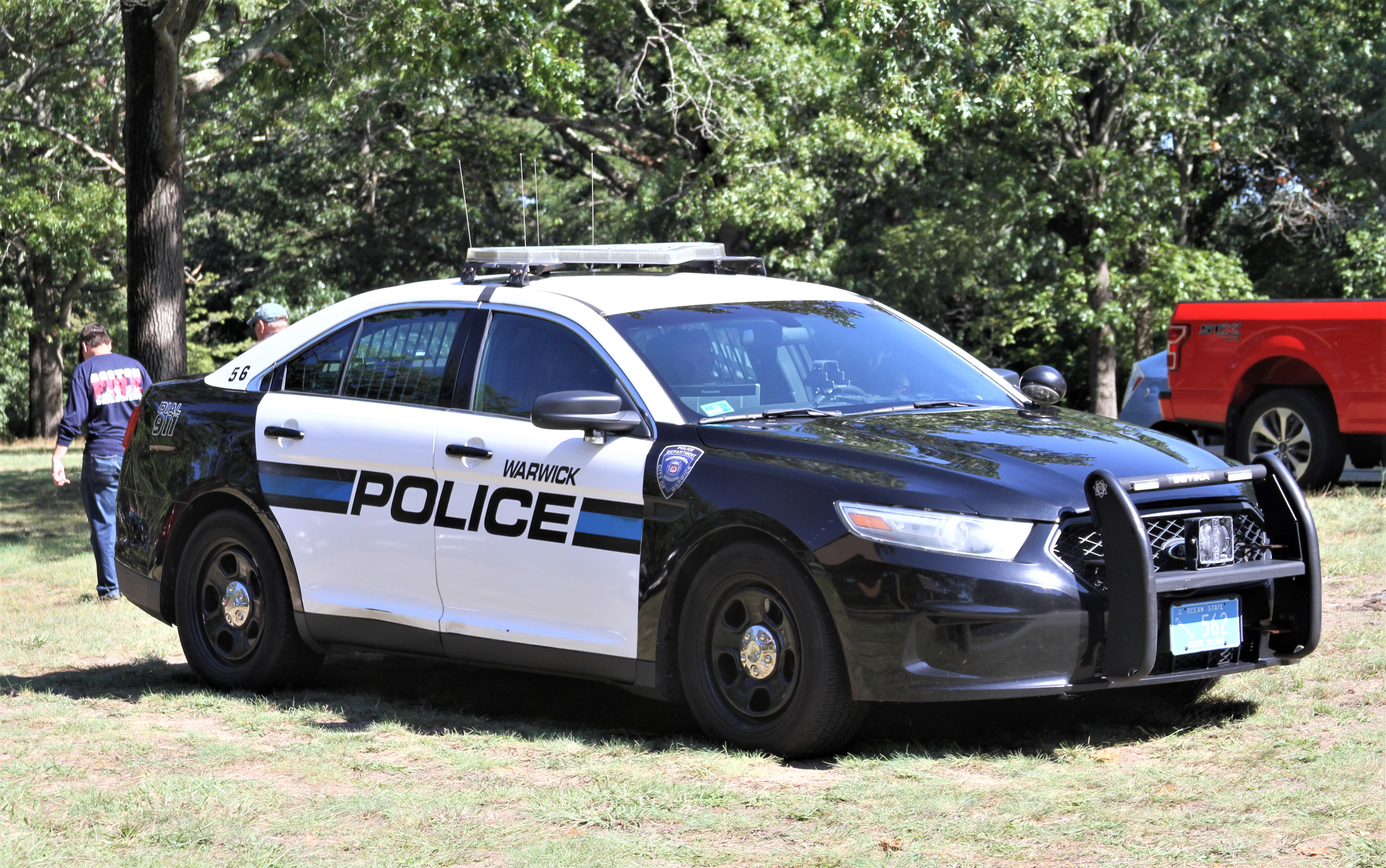 A photo  of Warwick Police
            Cruiser CP-56, a 2014 Ford Police Interceptor Sedan             taken by Richard Schmitter