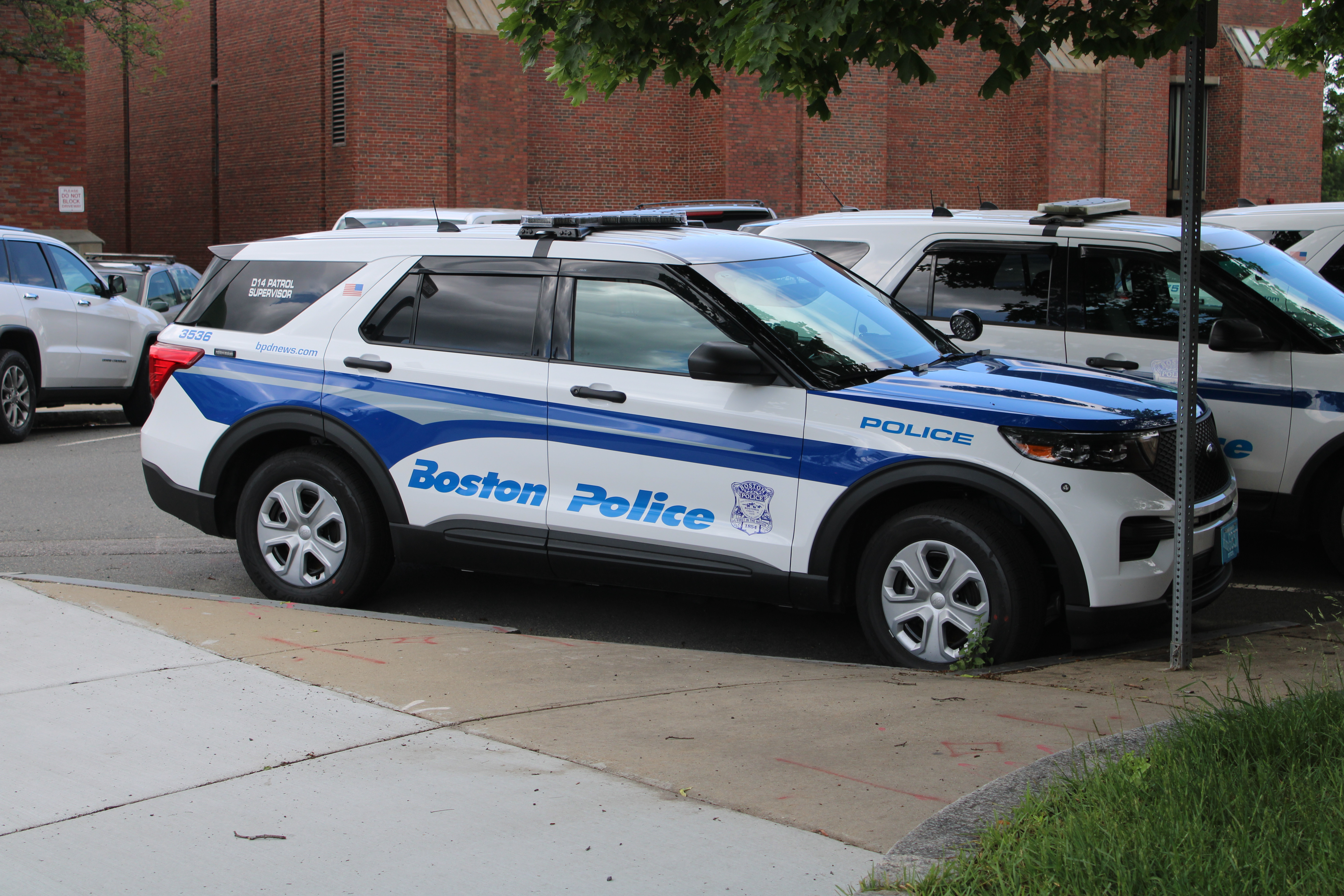 A photo  of Boston Police
            Cruiser 3536, a 2023 Ford Police Interceptor Utility             taken by @riemergencyvehicles