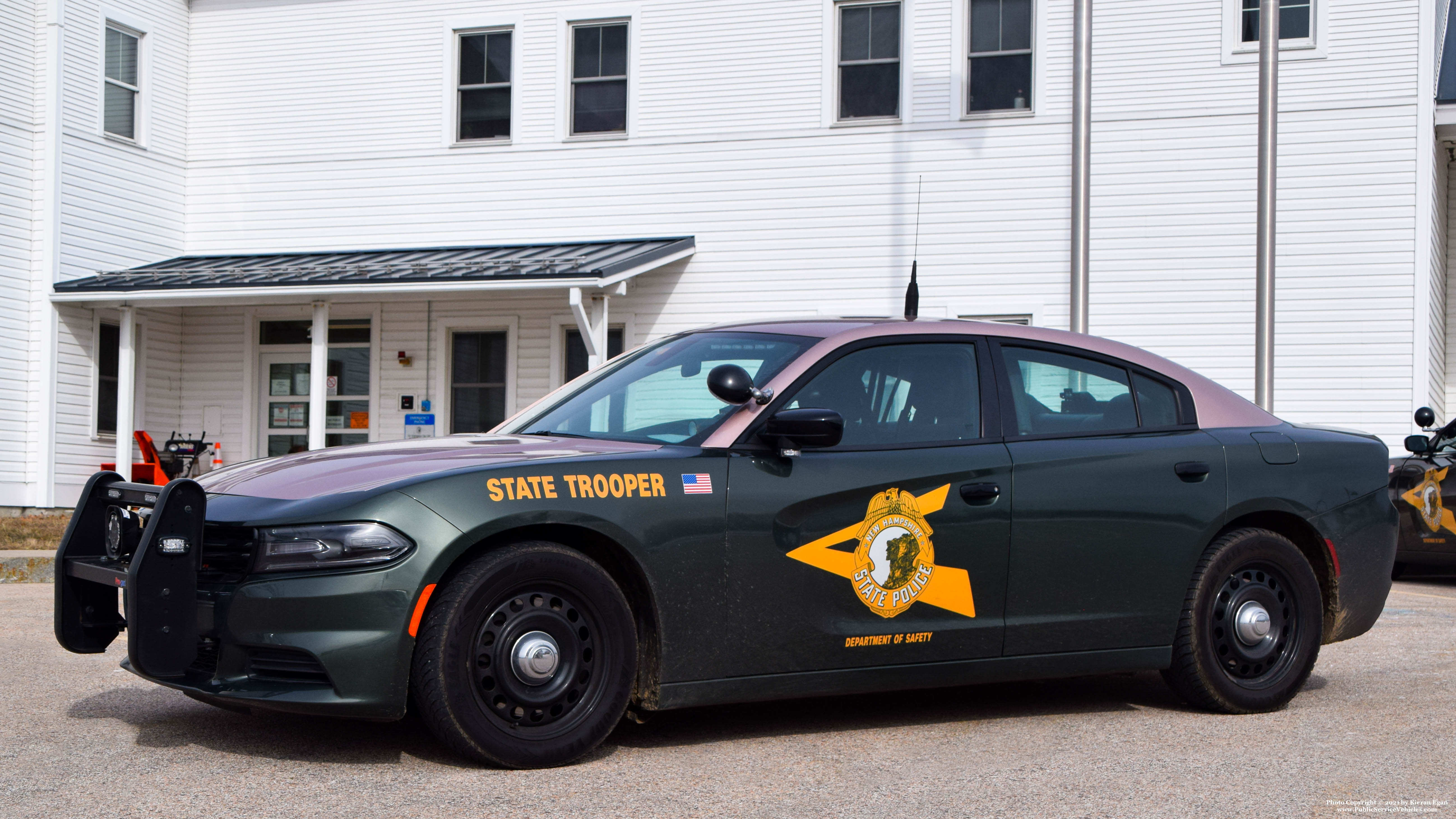 A photo  of New Hampshire State Police
            Cruiser 223, a 2018 Dodge Charger             taken by Kieran Egan