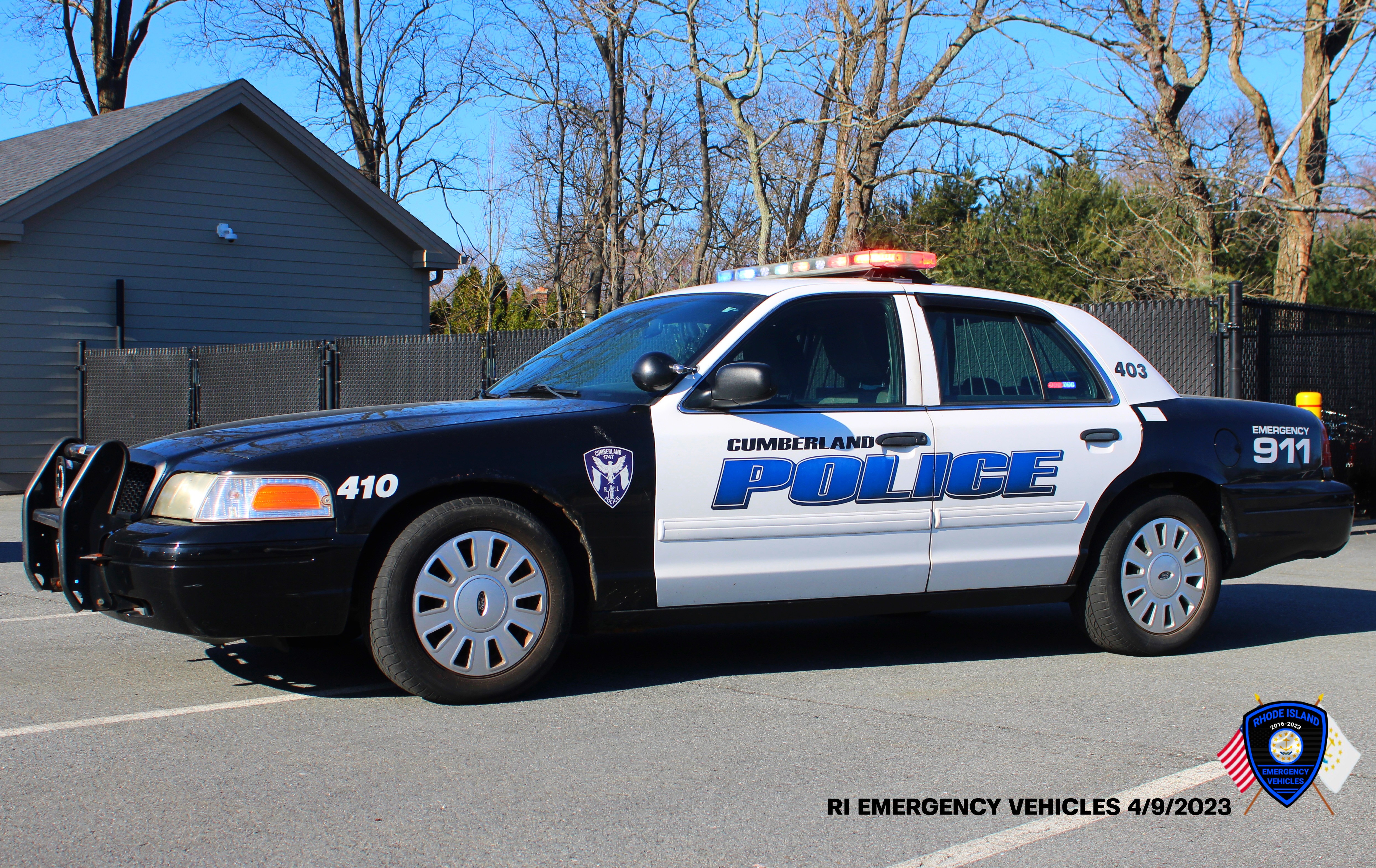 A photo  of Cumberland Police
            Cruiser 403, a 2009-2011 Ford Crown Victoria Police Interceptor             taken by @riemergencyvehicles