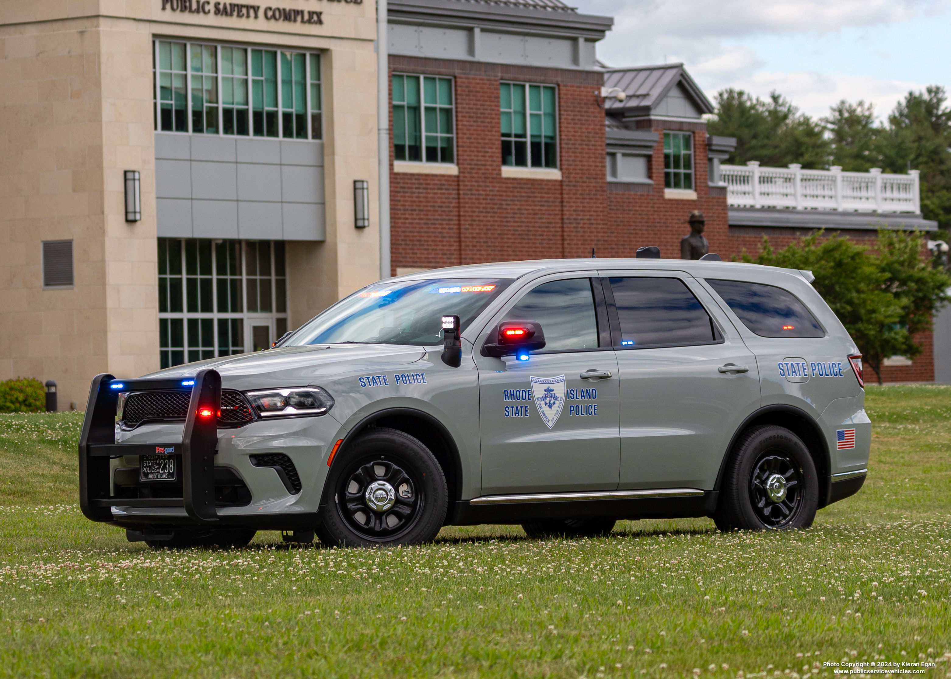 A photo  of Rhode Island State Police
            Cruiser 238, a 2024 Dodge Durango Pursuit             taken by Kieran Egan