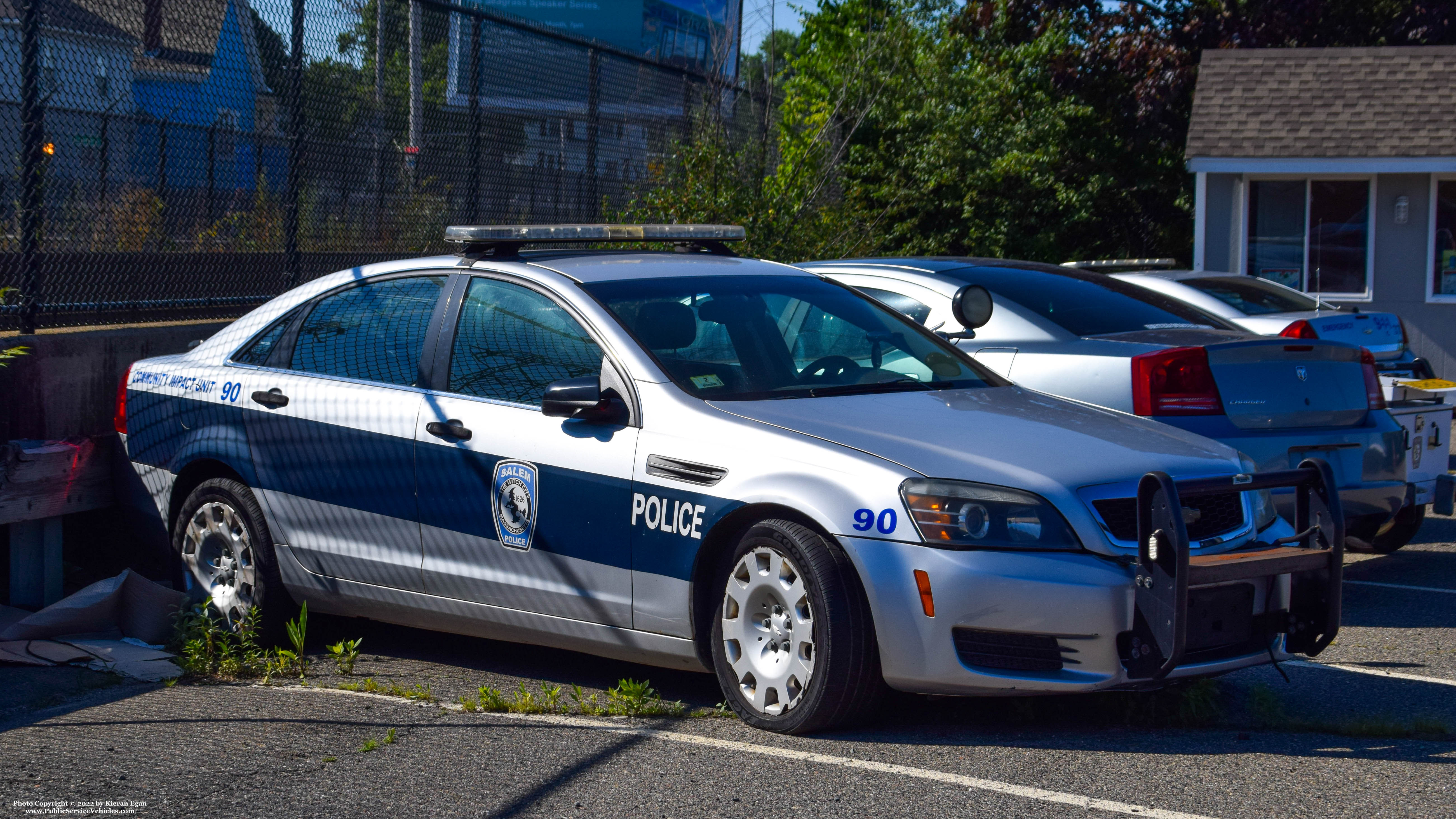 A photo  of Salem Police
            Cruiser 90, a 2012 Chevrolet Caprice             taken by Kieran Egan