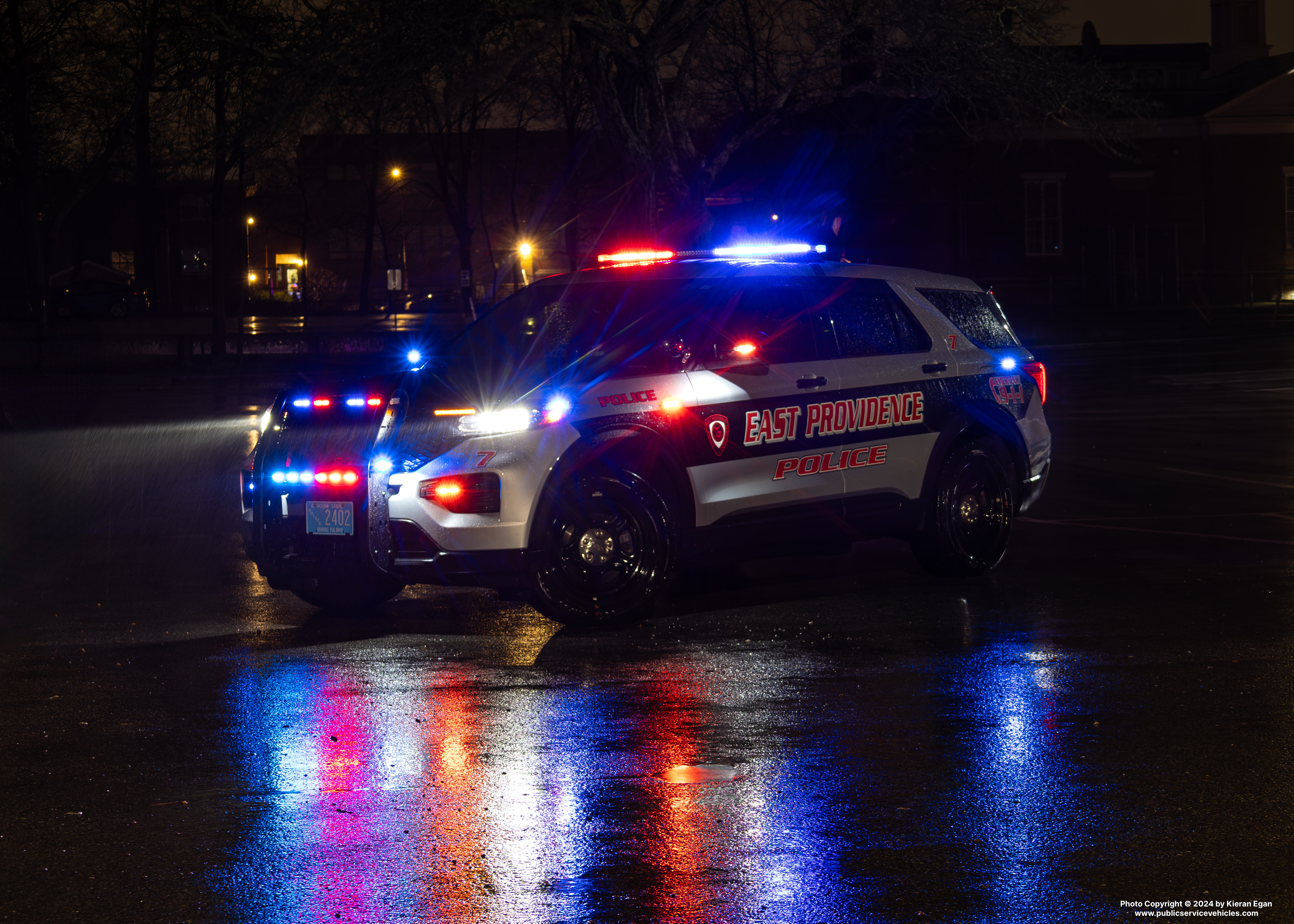 A photo  of East Providence Police
            Car 7, a 2022 Ford Police Interceptor Utility             taken by Kieran Egan