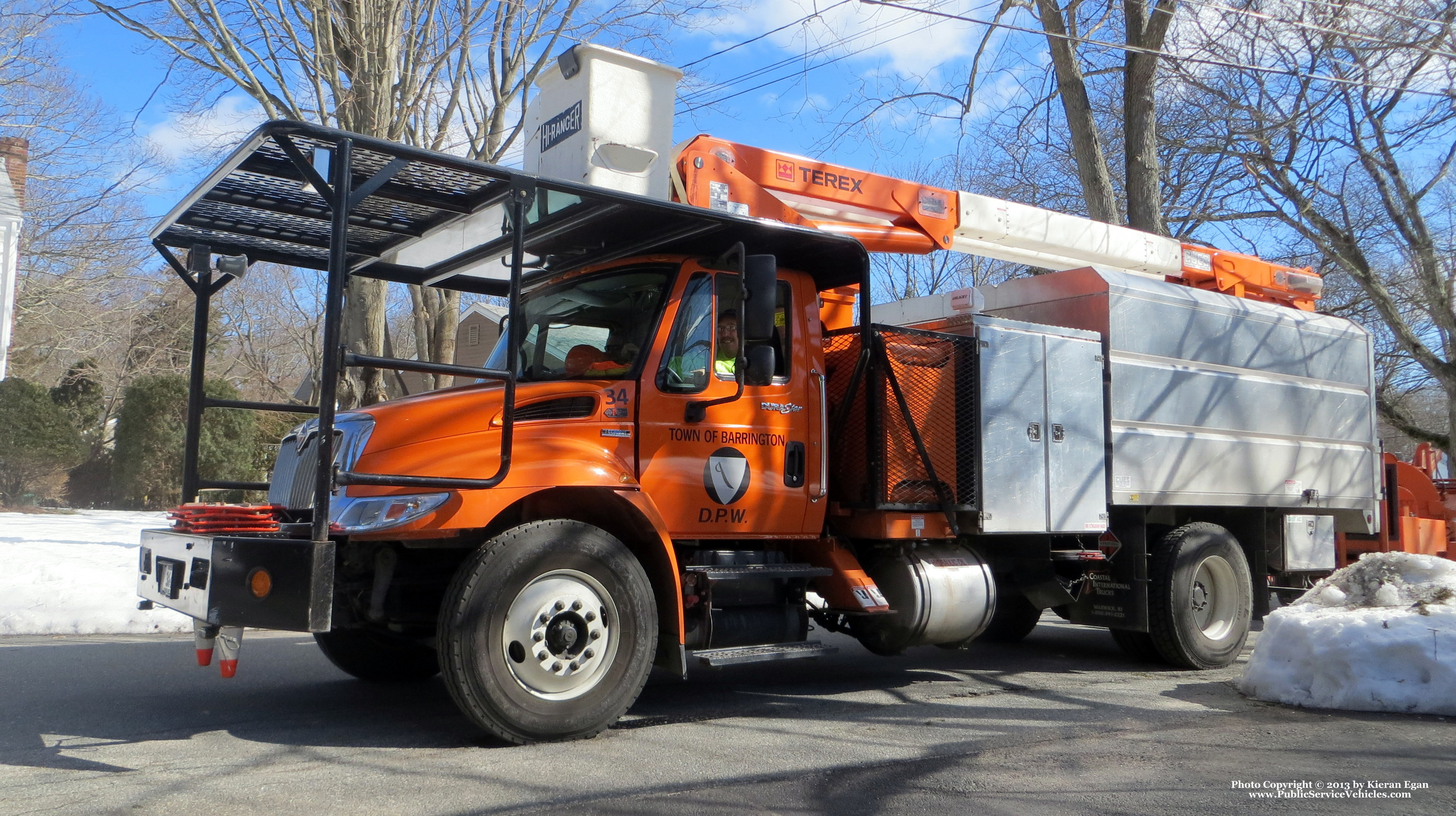 A photo  of Barrington Public Works
            Truck 34, a 2009 International DuraStar             taken by Kieran Egan