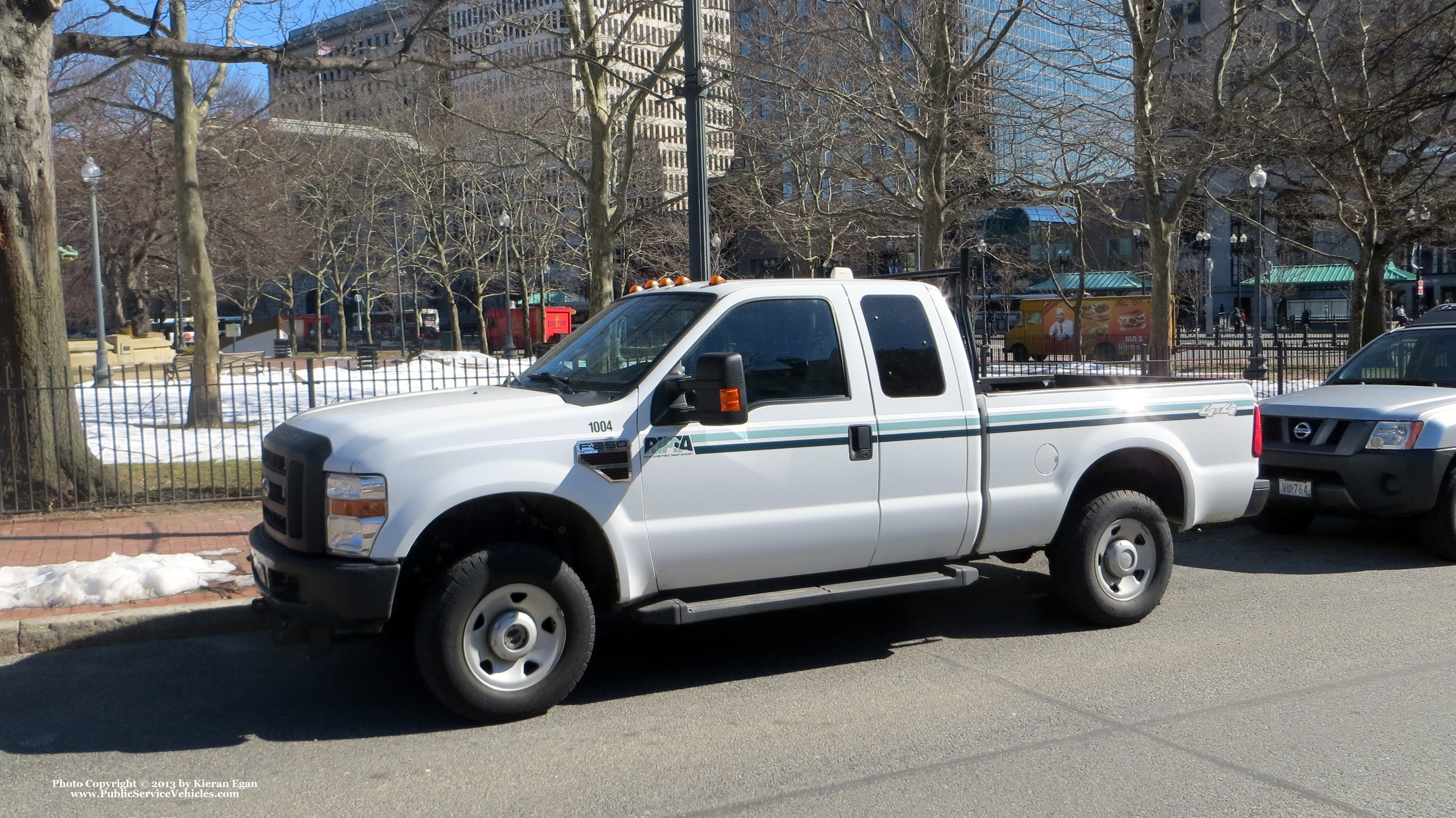 A photo  of Rhode Island Public Transit Authority
            Truck 41004, a 2010 Ford F-250 XL Super Cab             taken by Kieran Egan