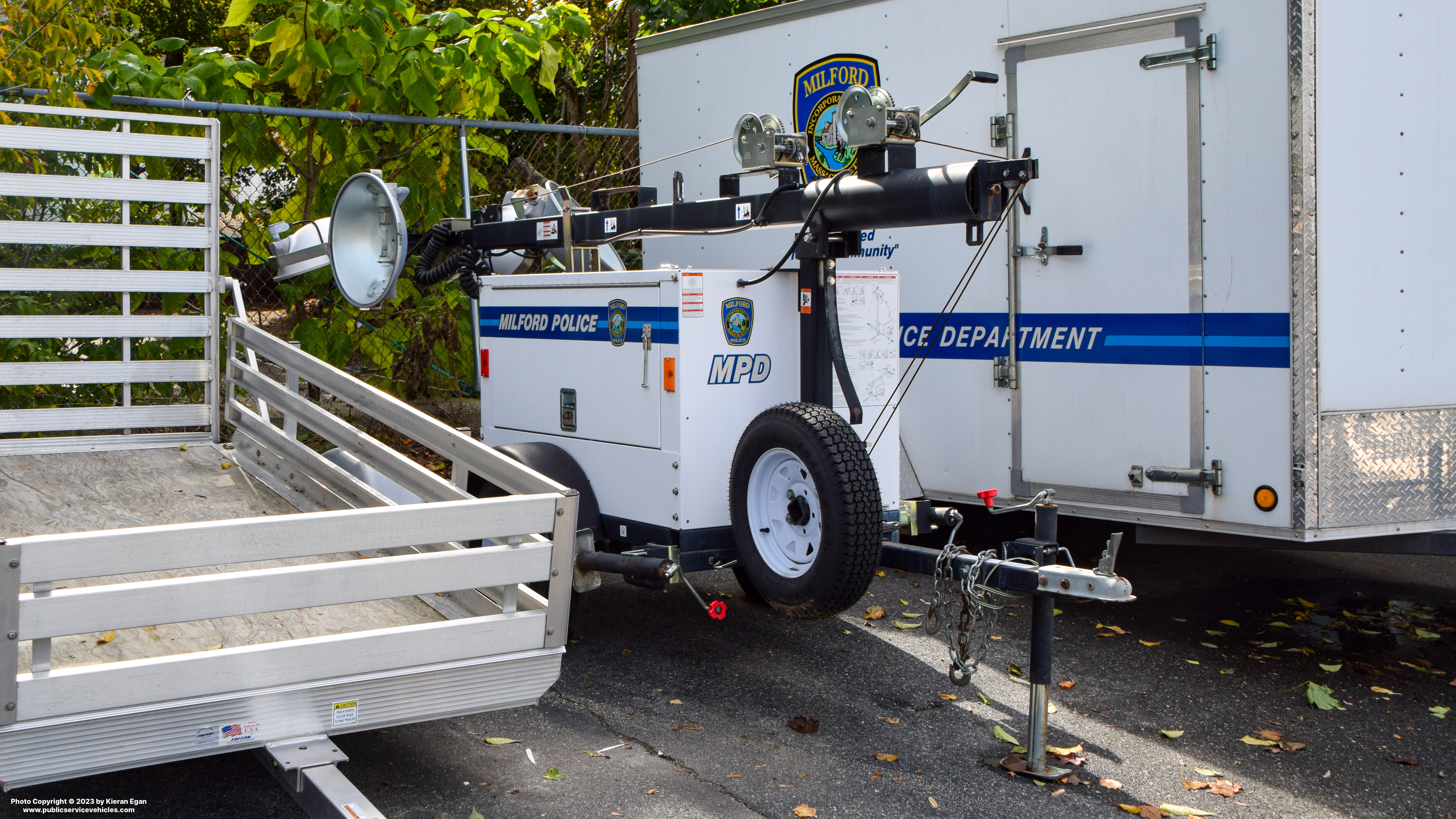 A photo  of Milford Police
            Light Trailer, a 2009 Light Trailer             taken by Kieran Egan