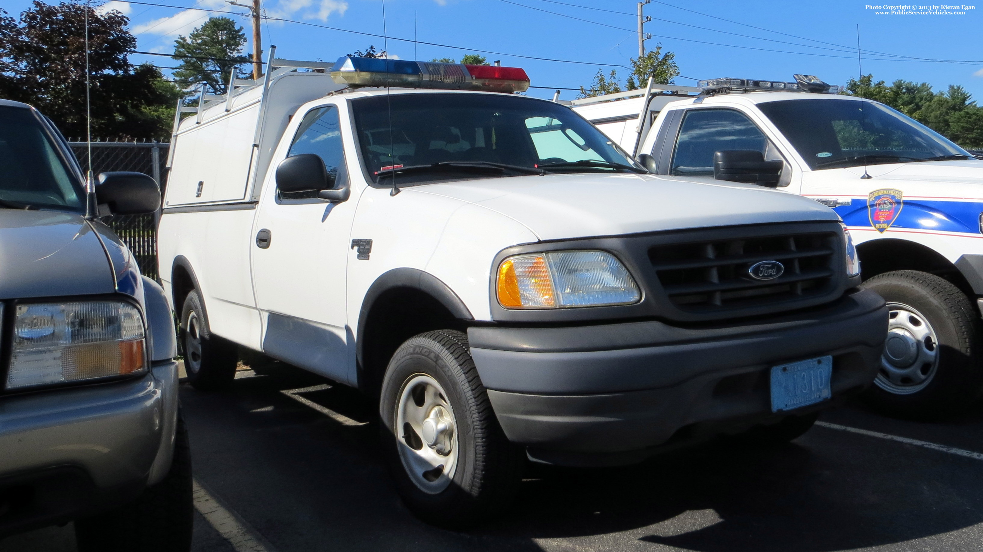 A photo  of Burrillville Police
            Cruiser 1310, a 1997-2004 Ford F-150             taken by Kieran Egan