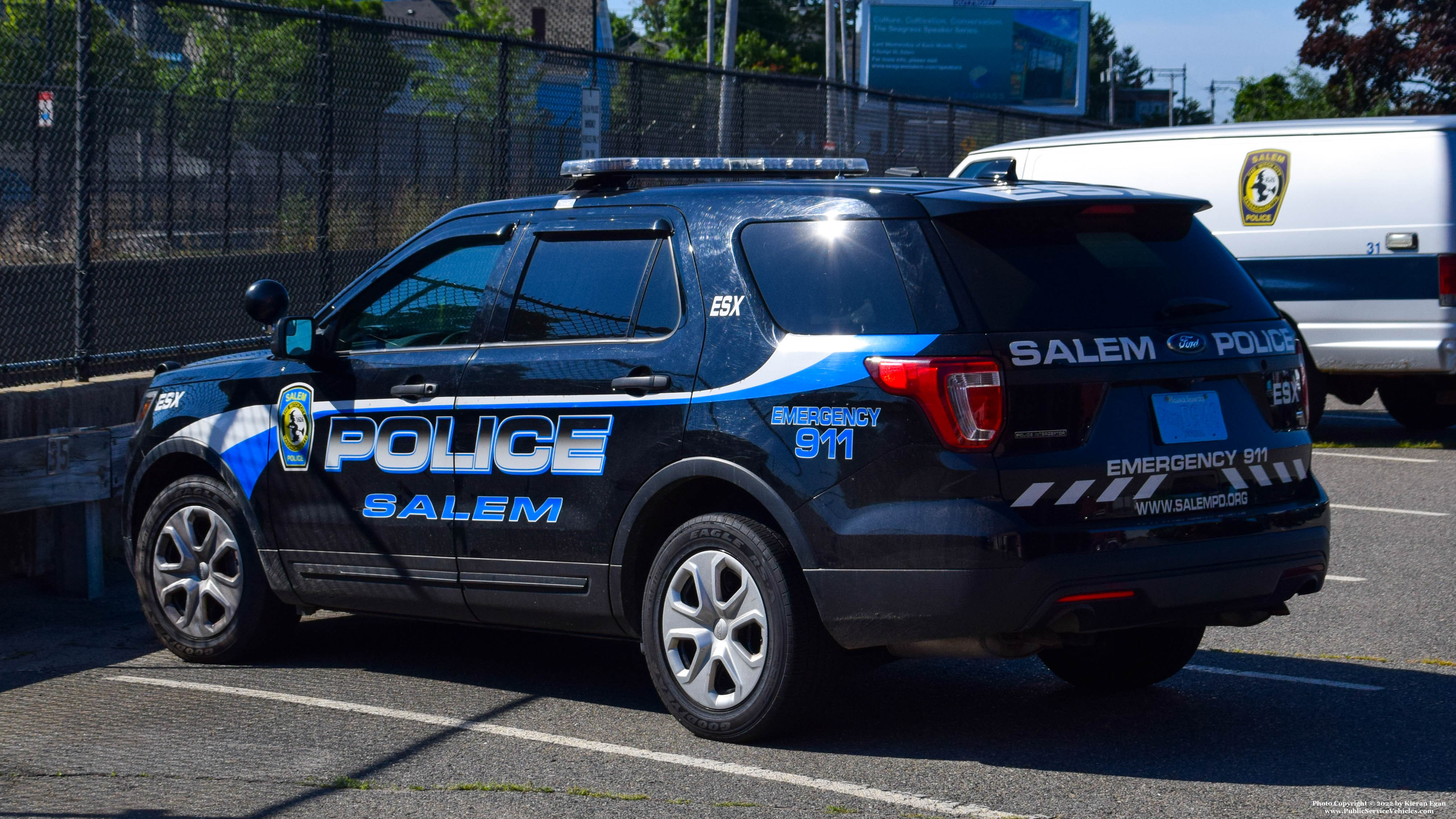 A photo  of Salem Police
            ESX Unit, a 2017 Ford Police Interceptor Utility             taken by Kieran Egan