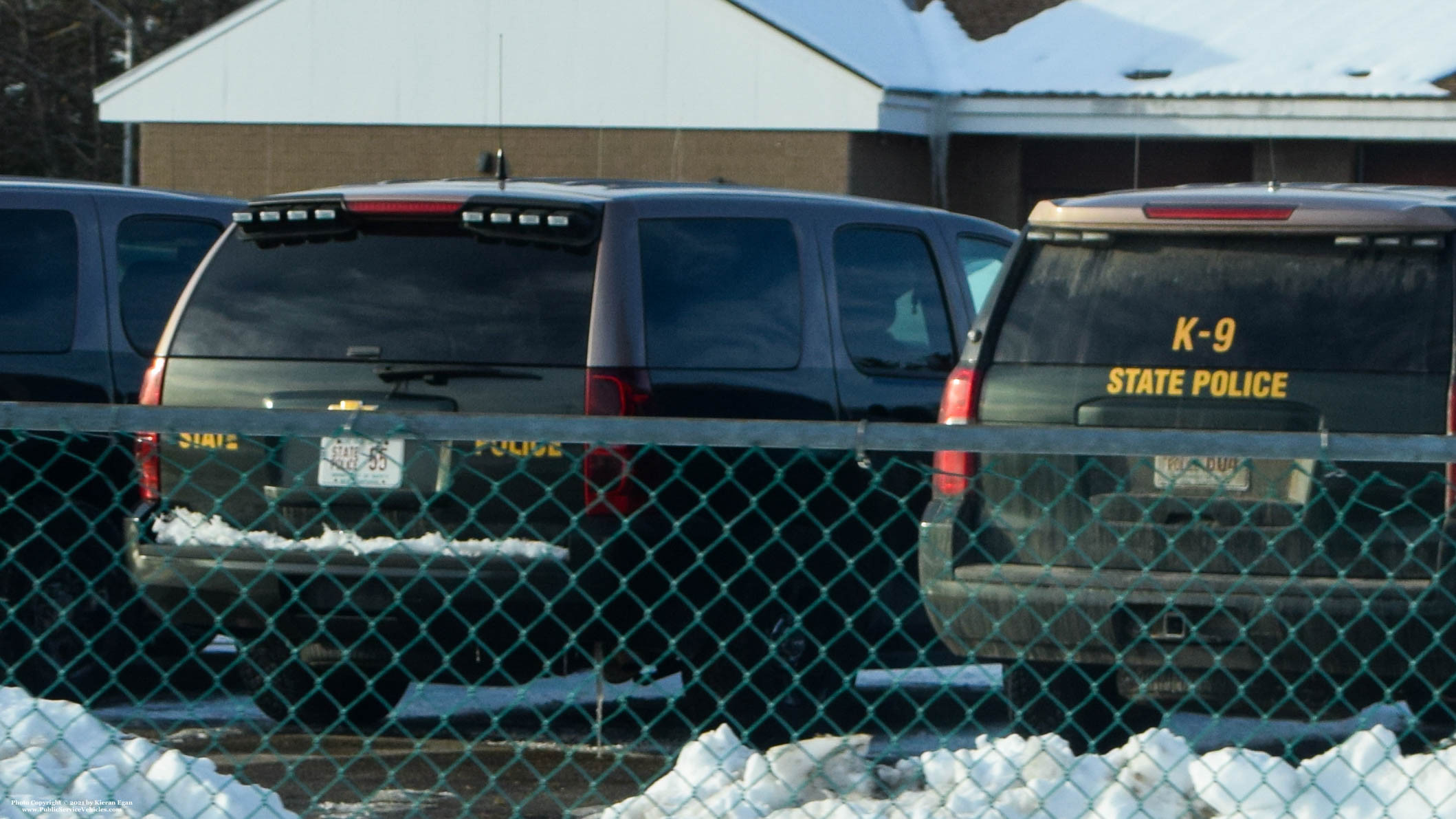 A photo  of New Hampshire State Police
            Cruiser 55, a 2013 Chevrolet Tahoe             taken by Kieran Egan