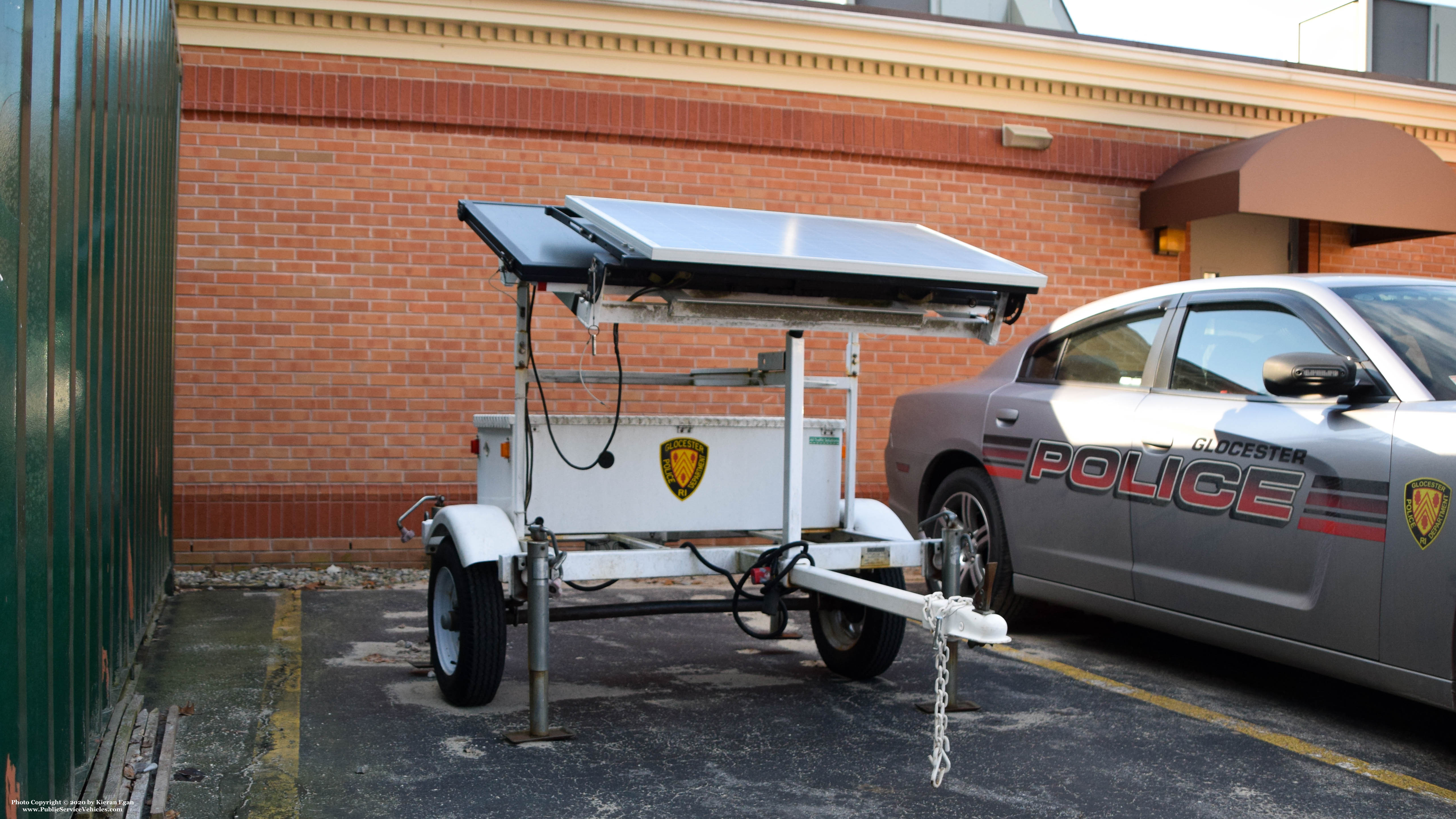 A photo  of Glocester Police
            Speed Trailer, a 2006-2010 All Traffic Solutions Speed Trailer             taken by Kieran Egan