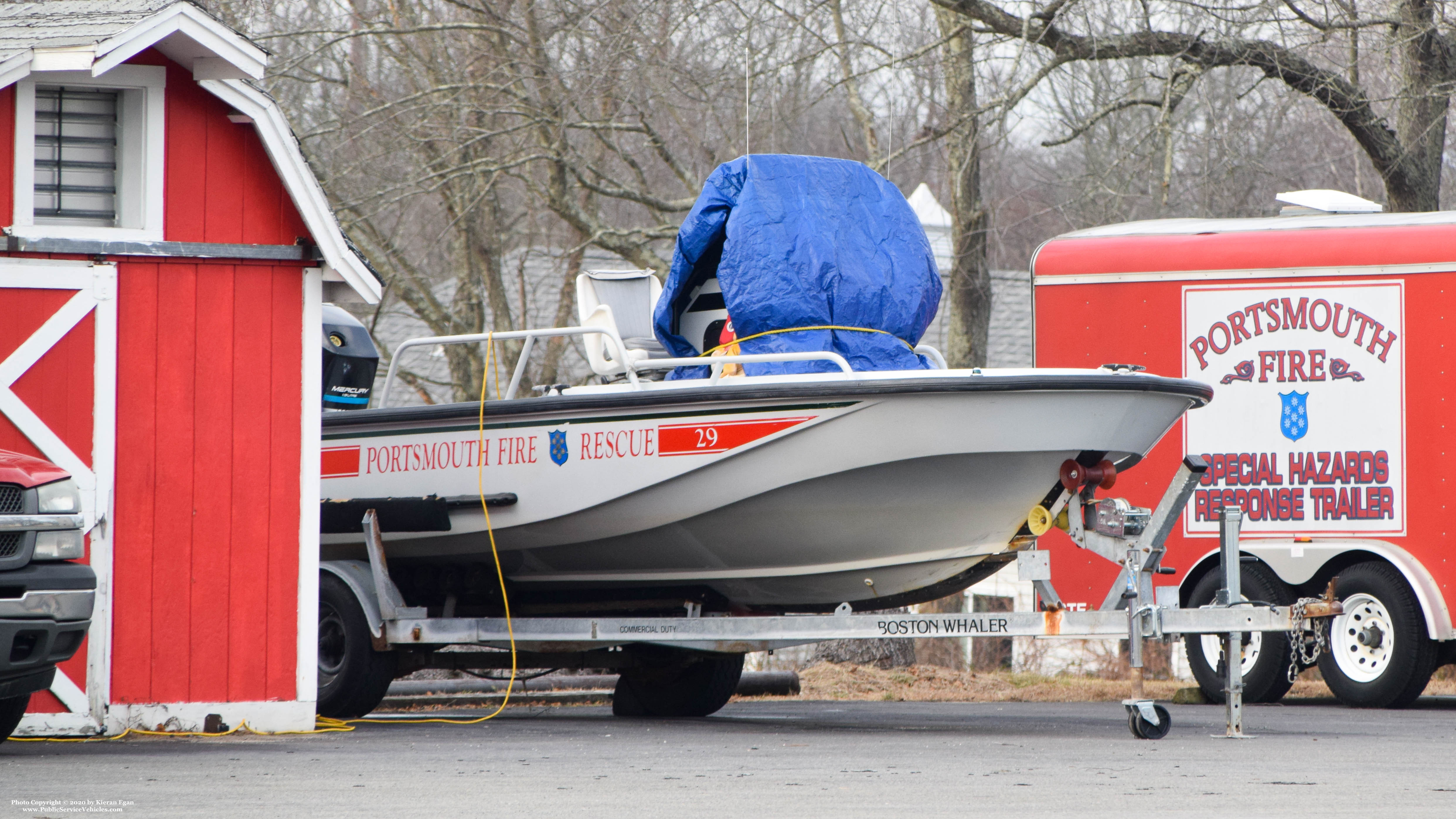 A photo  of Portsmouth Fire
            Marine 29, a 2000-2010 Boston Whaler Marine Unit             taken by Kieran Egan