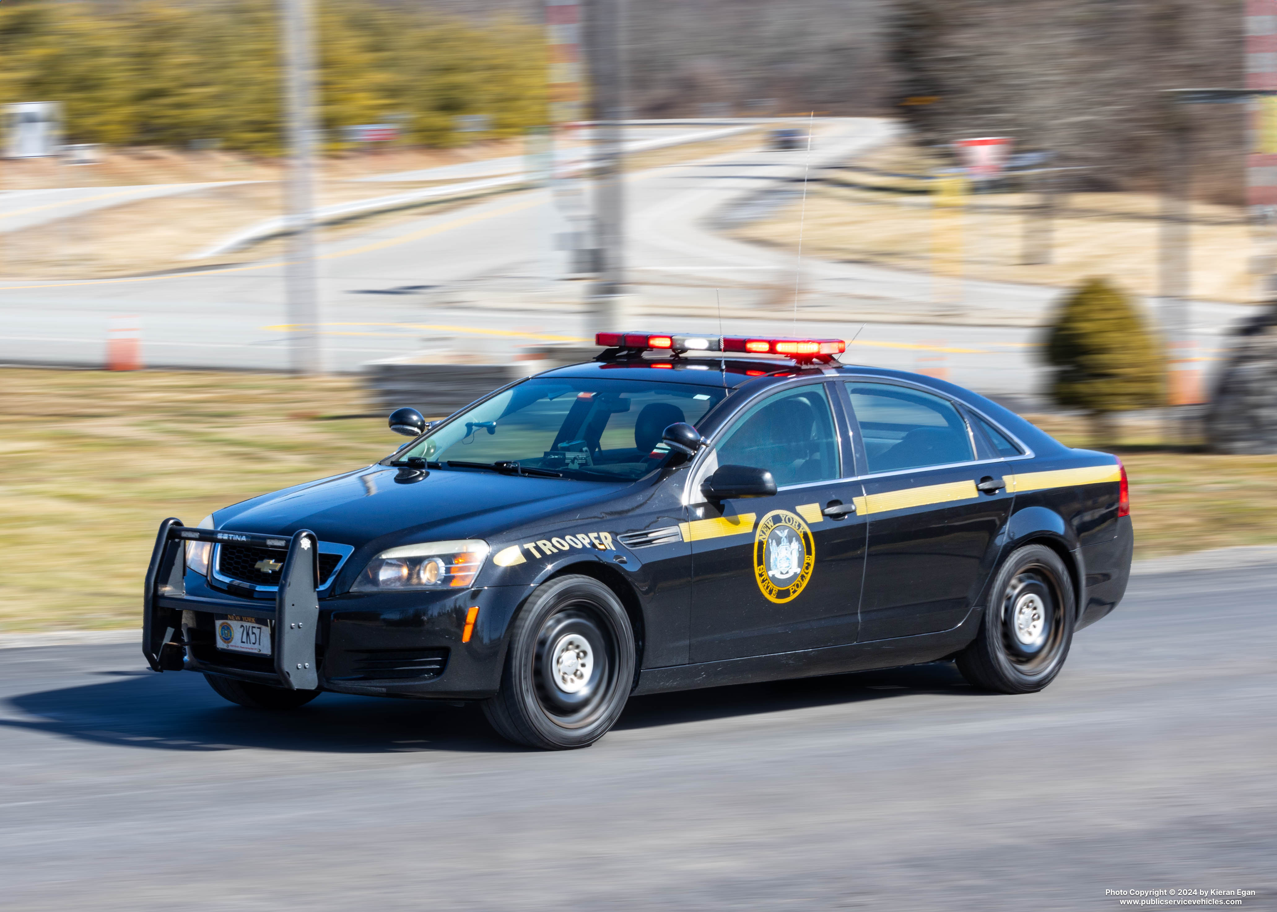 A photo  of New York State Police
            Cruiser 2K57, a 2014 Chevrolet Caprice             taken by Kieran Egan