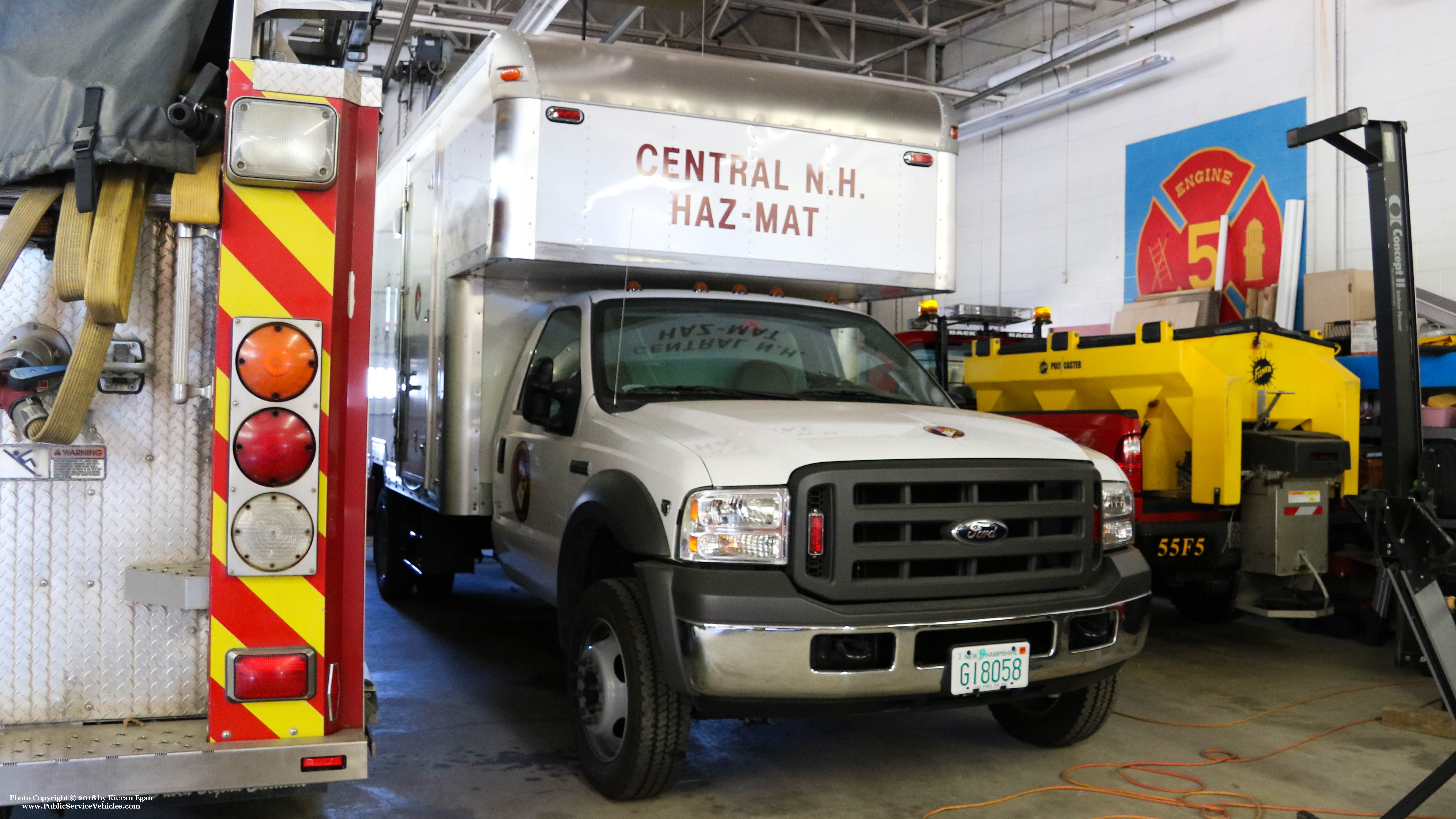 A photo  of Concord Fire
            Central New Hampshire HazMat, a 2005-2007 Ford F-550             taken by Kieran Egan