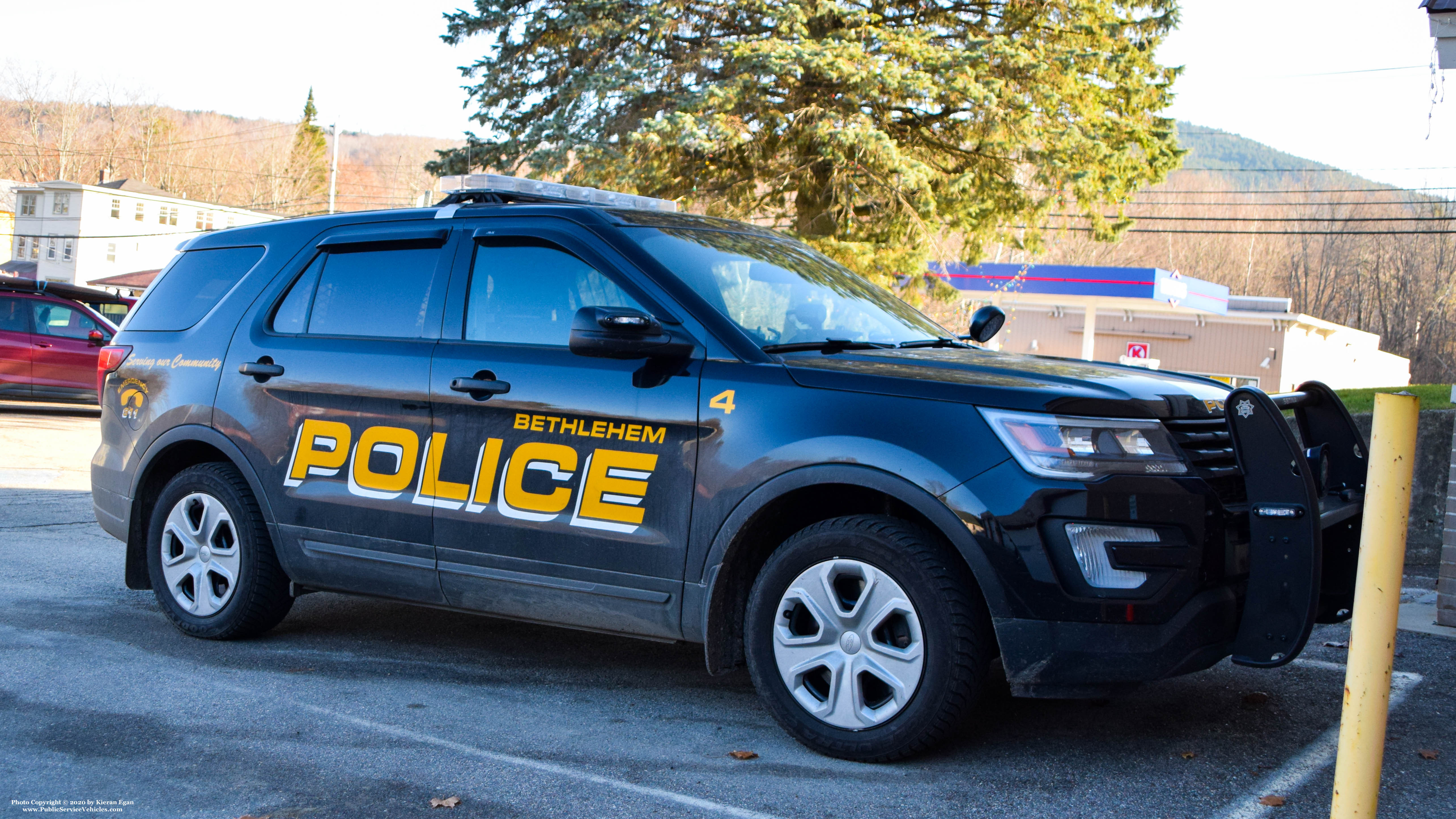 A photo  of Bethlehem Police
            Car 4, a 2016-2019 Ford Police Interceptor Utility             taken by Kieran Egan