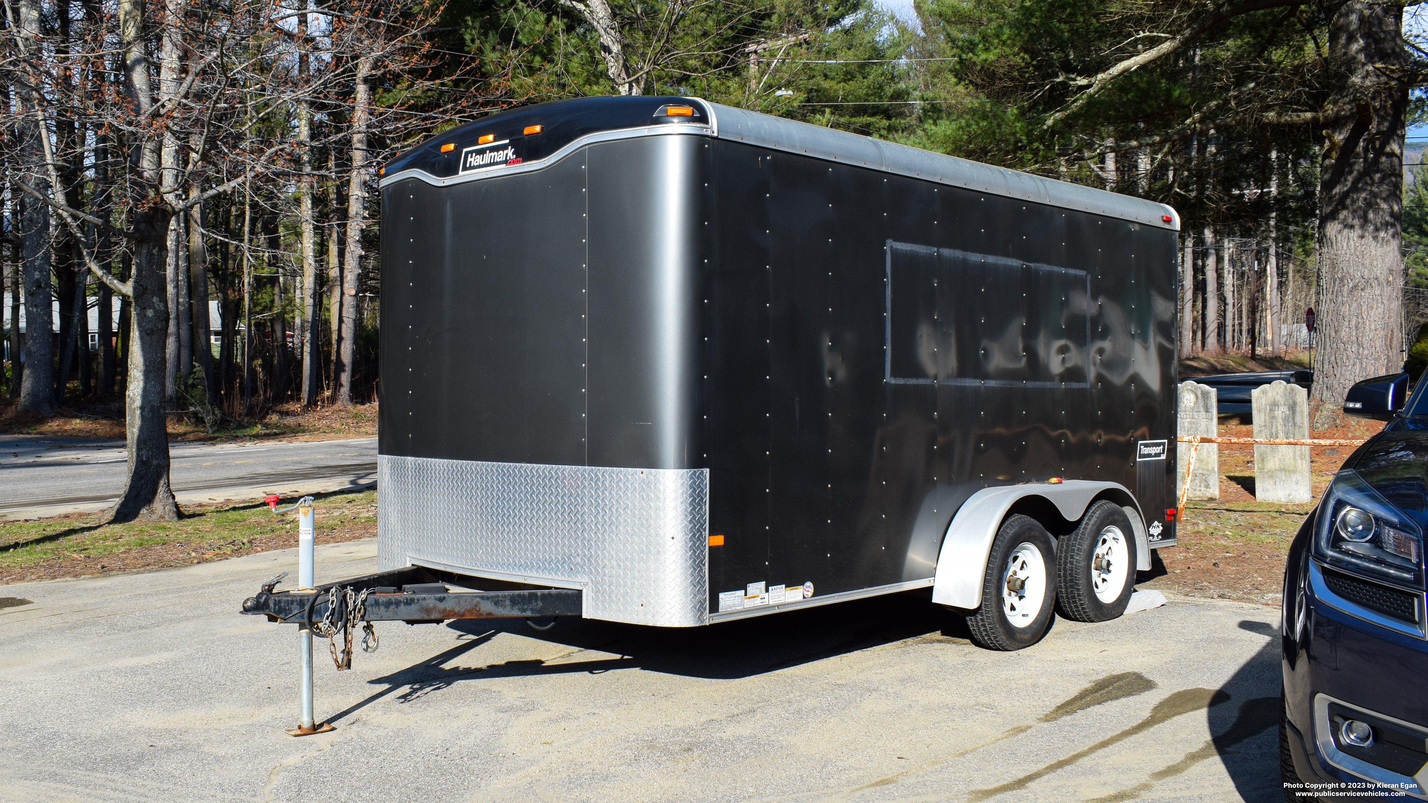 A photo  of Woodstock Police
            Trailer 5, a 1990-2010 Haulmark Trailer             taken by Kieran Egan