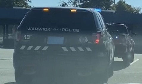 A photo  of Warwick Police
            Cruiser P-13, a 2019 Ford Police Interceptor Utility             taken by @riemergencyvehicles