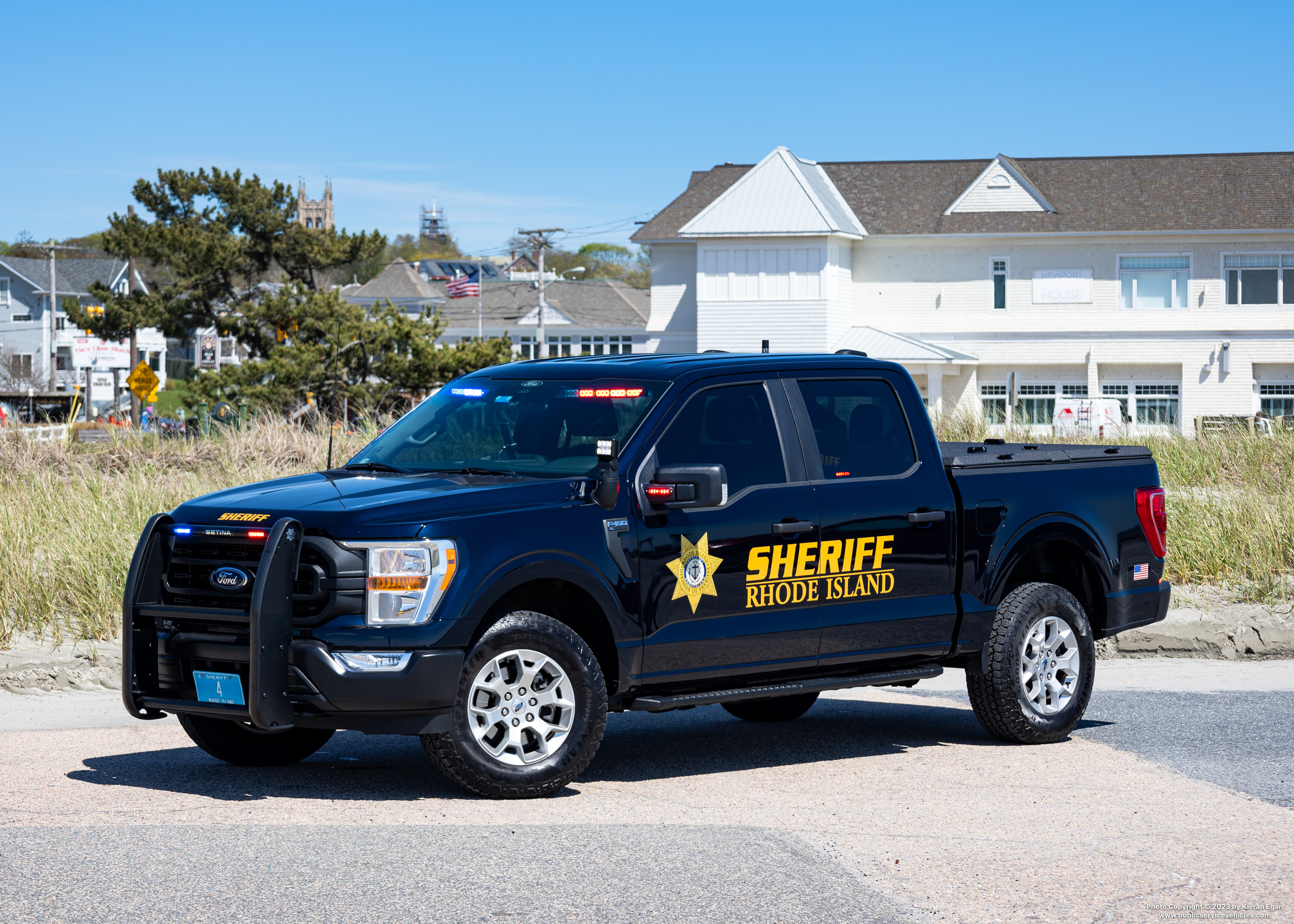 A photo  of Rhode Island Division of Sheriffs
            Cruiser 4, a 2023 Ford F-150 Police Responder             taken by Kieran Egan