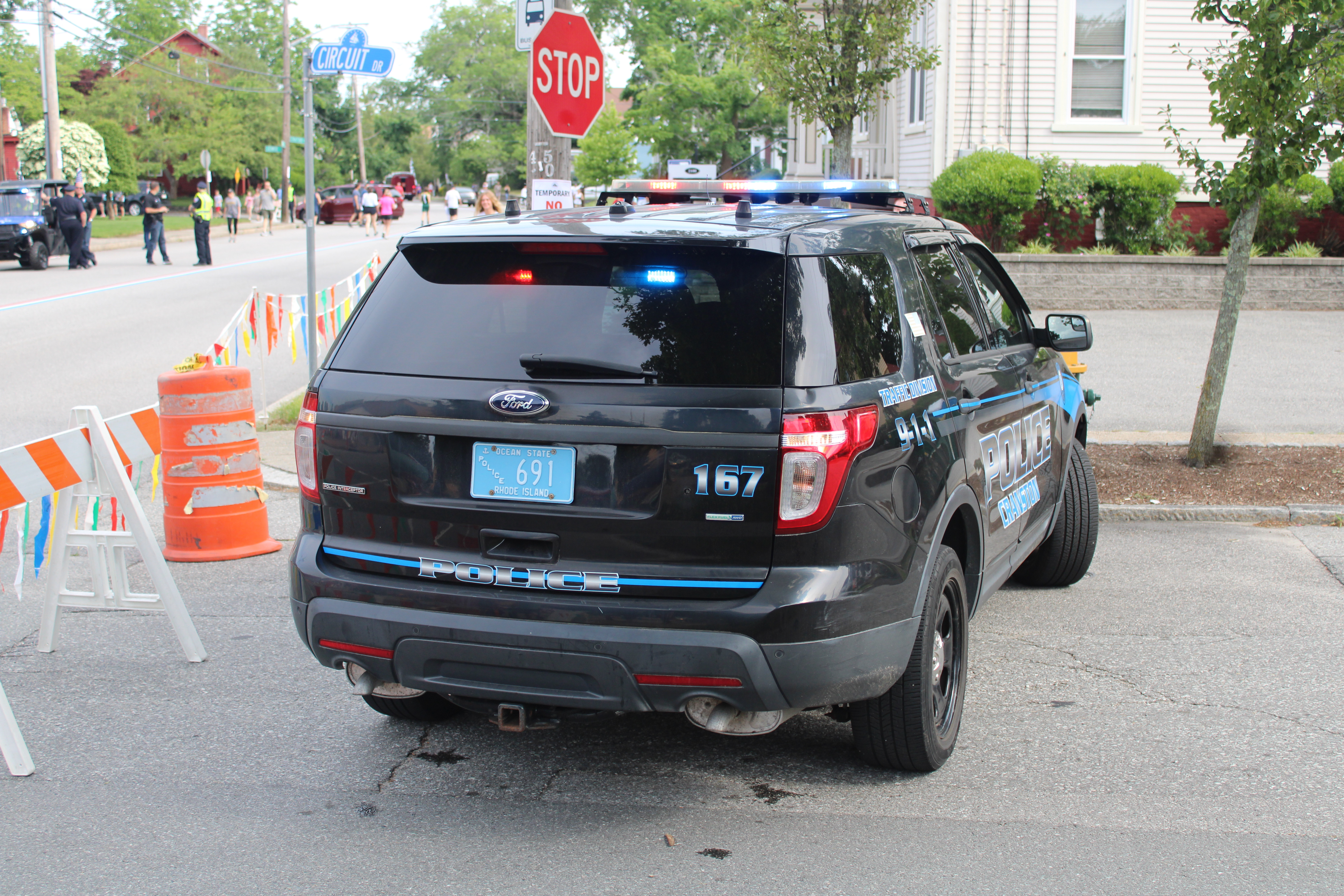 A photo  of Cranston Police
            Cruiser 167, a 2013 Ford Police Interceptor Utility             taken by @riemergencyvehicles