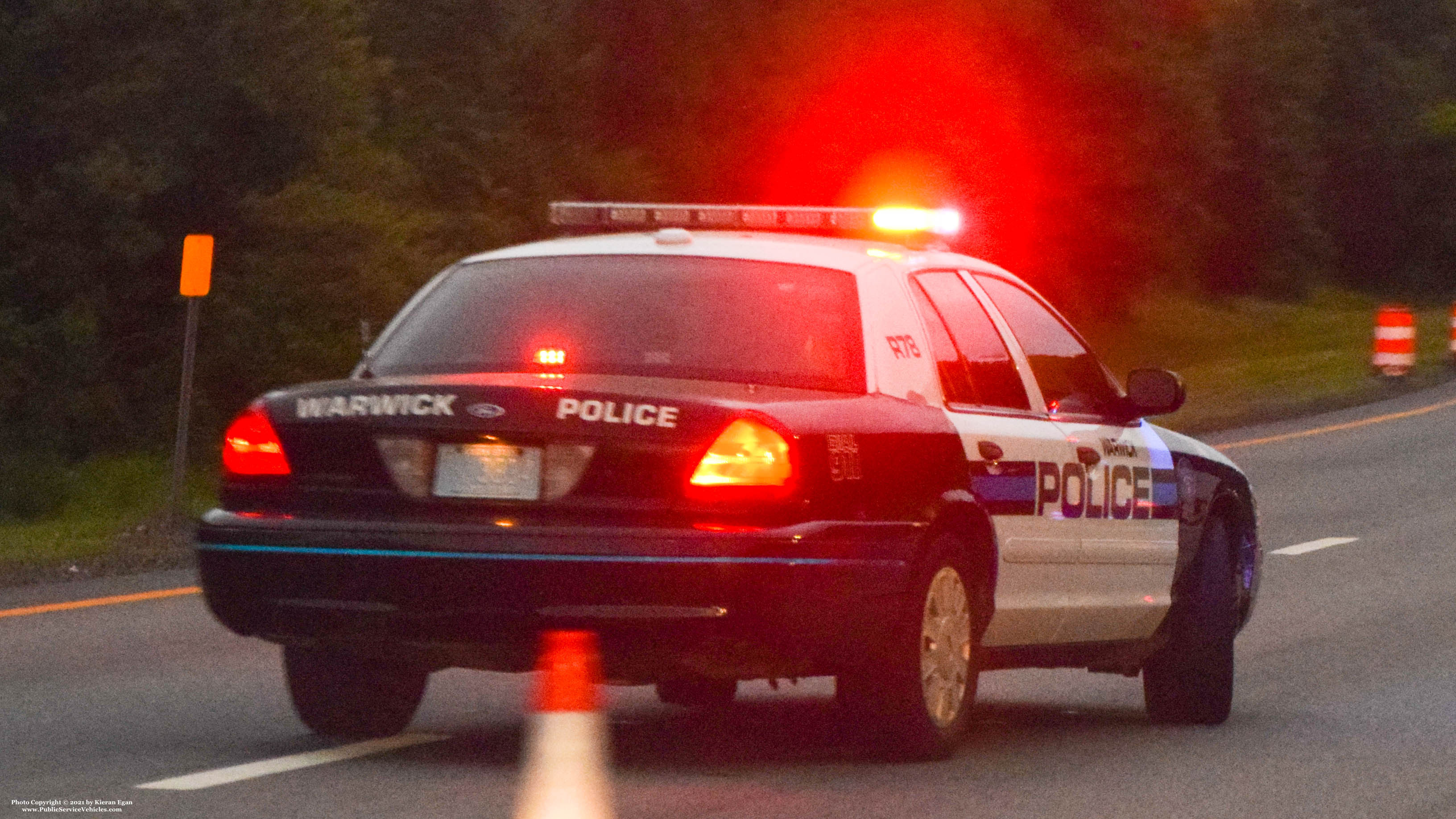 A photo  of Warwick Police
            Cruiser R-78, a 2006-2008 Ford Crown Victoria Police Interceptor             taken by Kieran Egan