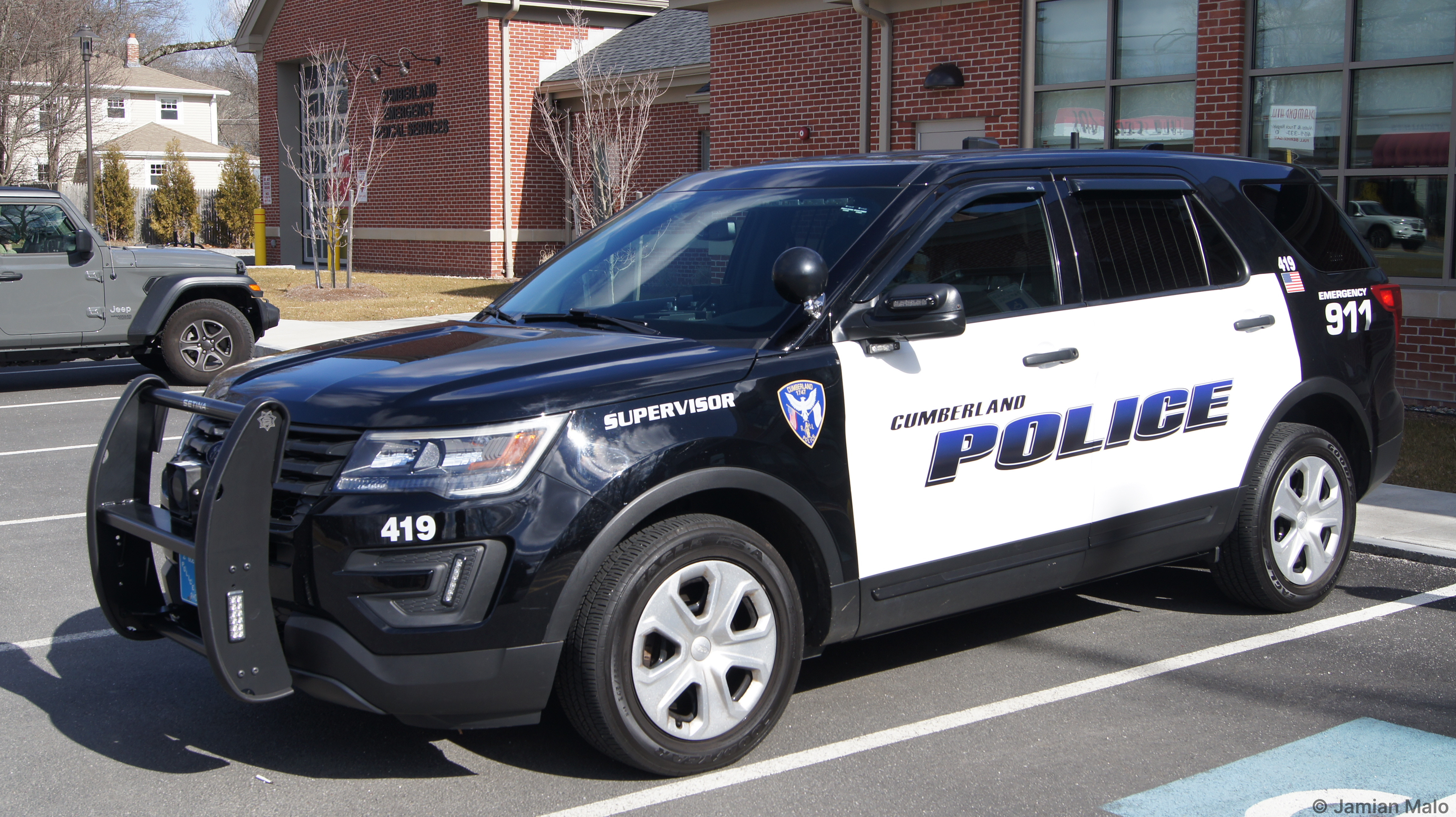 A photo  of Cumberland Police
            Cruiser 419, a 2018 Ford Police Interceptor Utility             taken by Jamian Malo