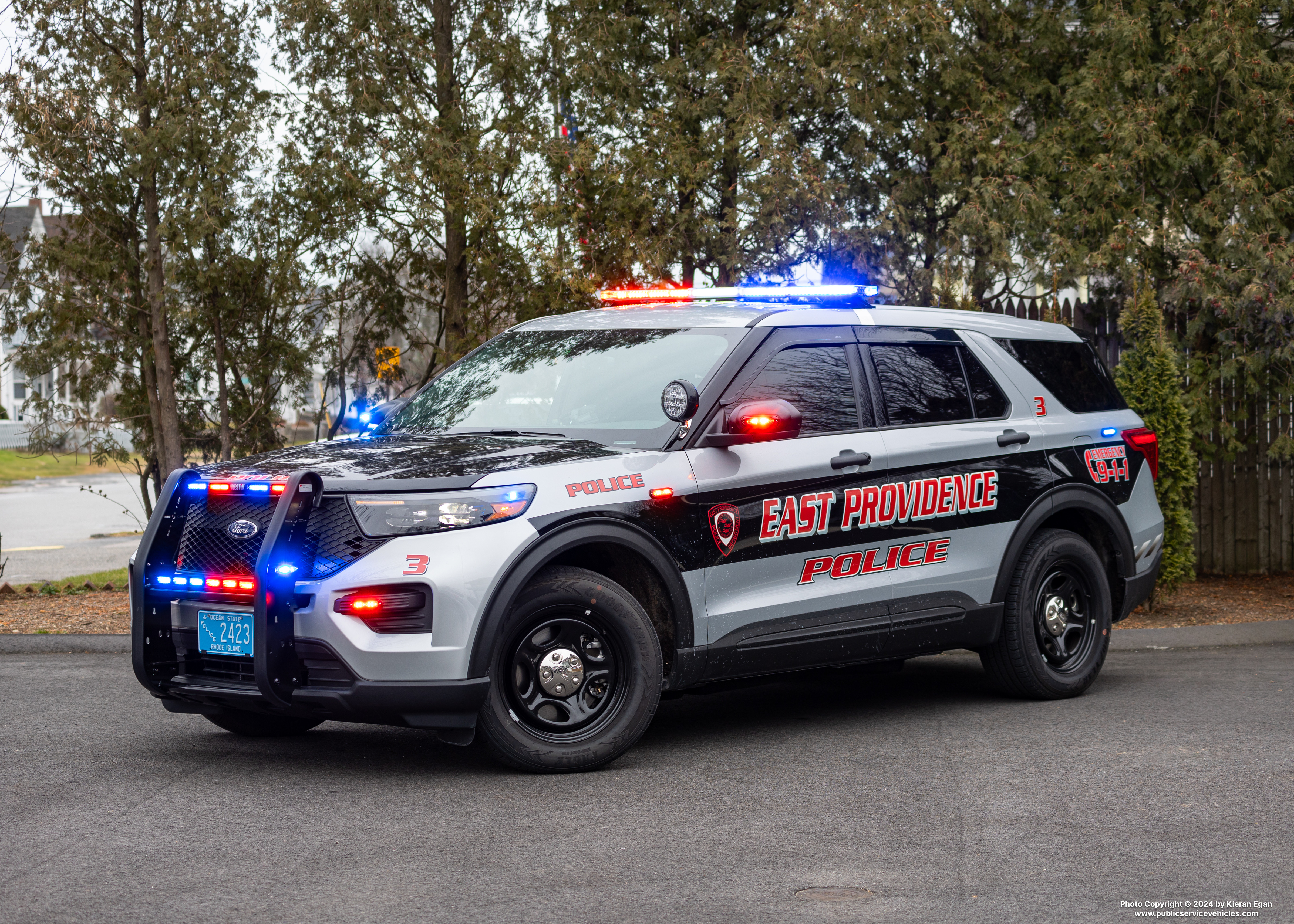 A photo  of East Providence Police
            Car 3, a 2022 Ford Police Interceptor Utility             taken by Kieran Egan