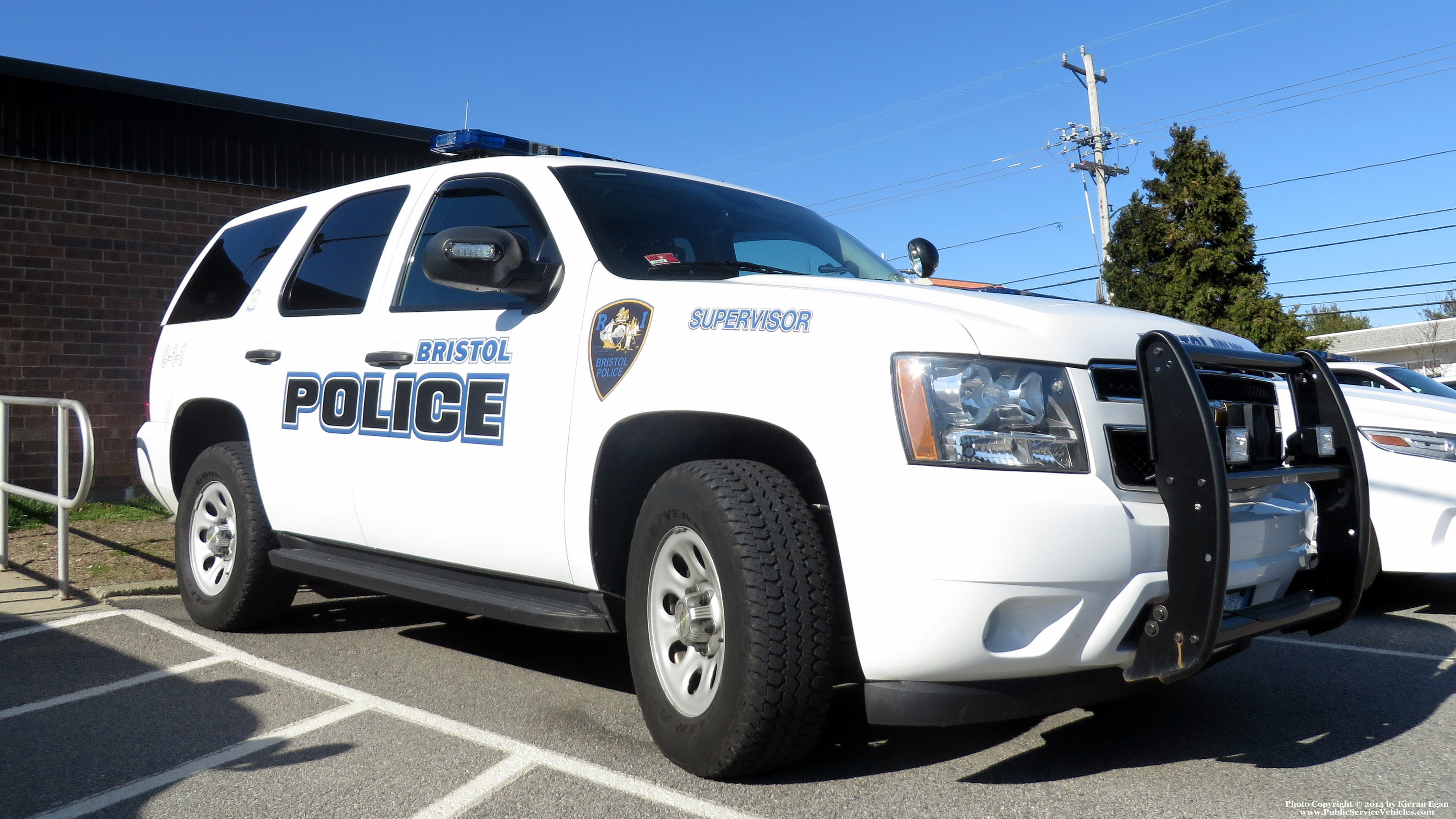 A photo  of Bristol Police
            Cruiser 104, a 2012 Chevrolet Tahoe             taken by Kieran Egan