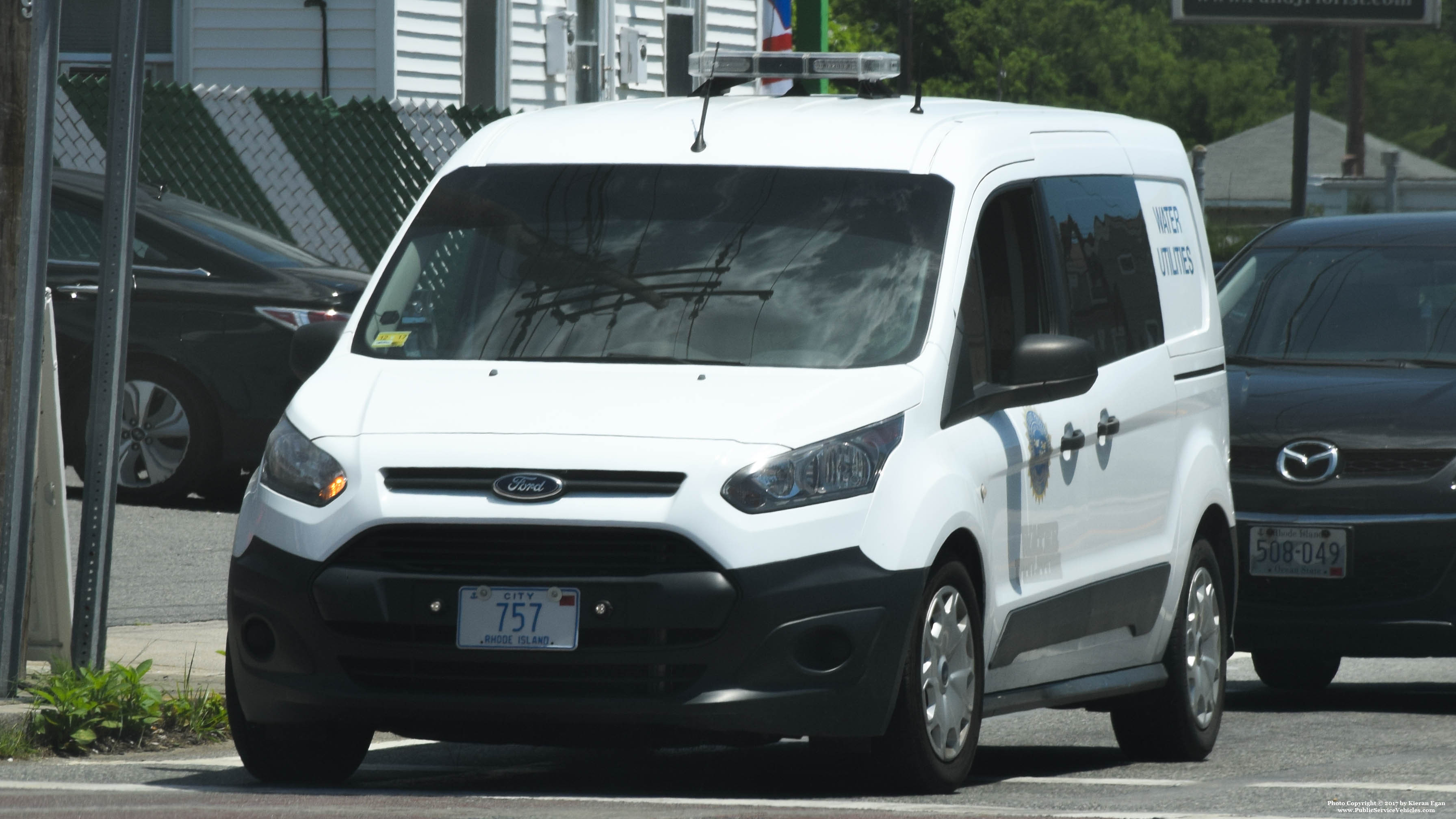 A photo  of East Providence Water Utilities Division
            Van 757, a 2014-2017 Ford Transit Connect             taken by Kieran Egan